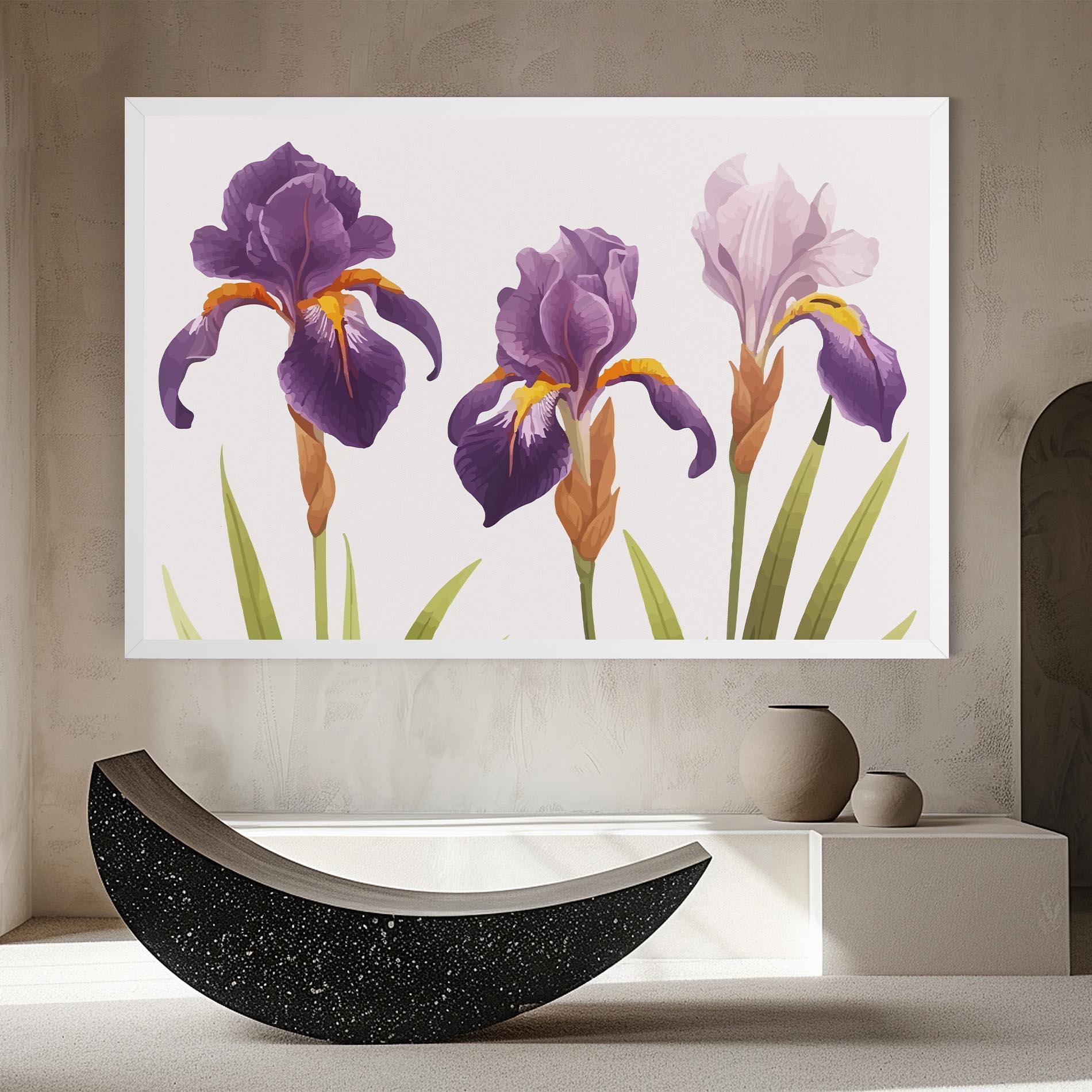 Tablou Canvas Iris Leaf mockup 8