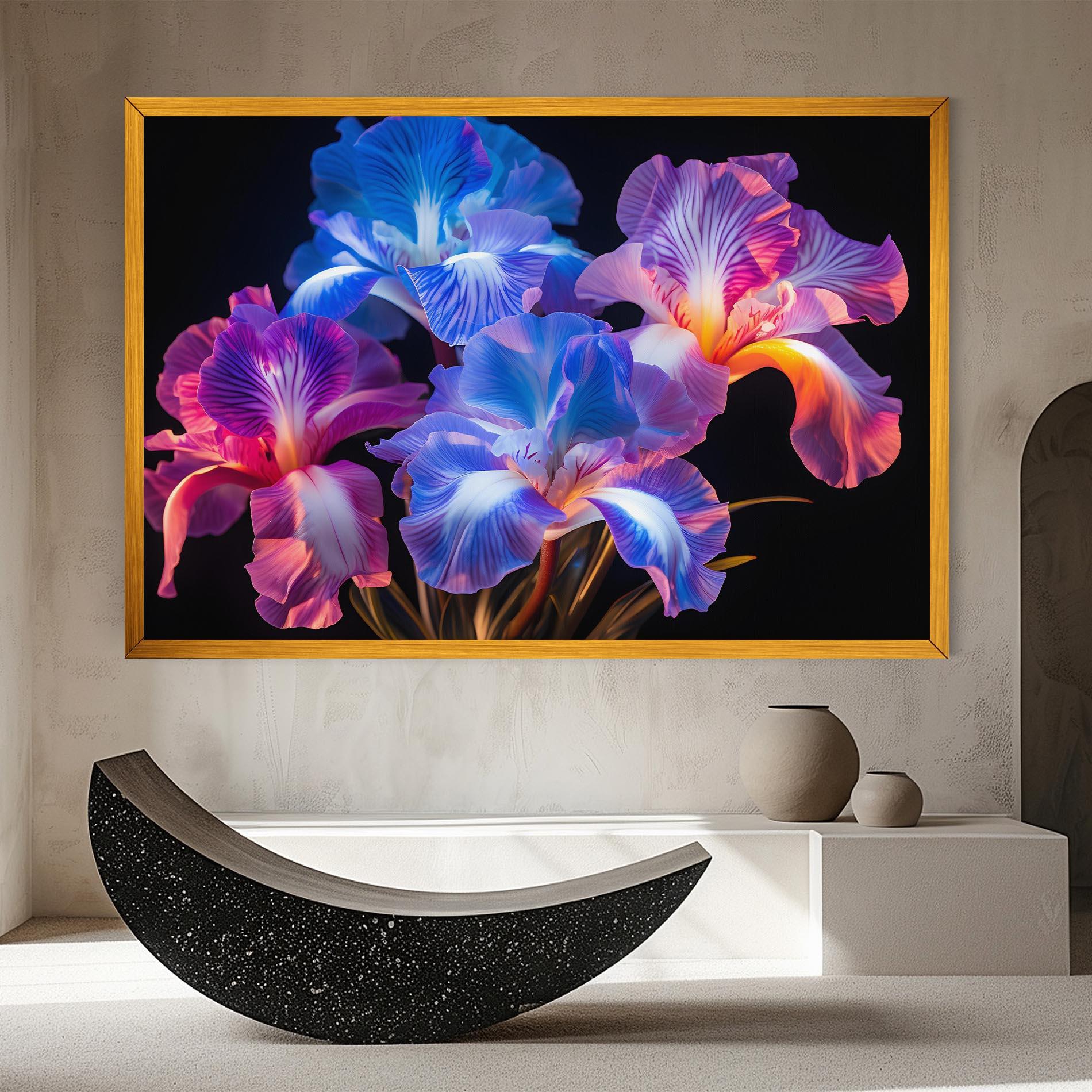 Tablou Canvas Blue Light Iris mockup 8