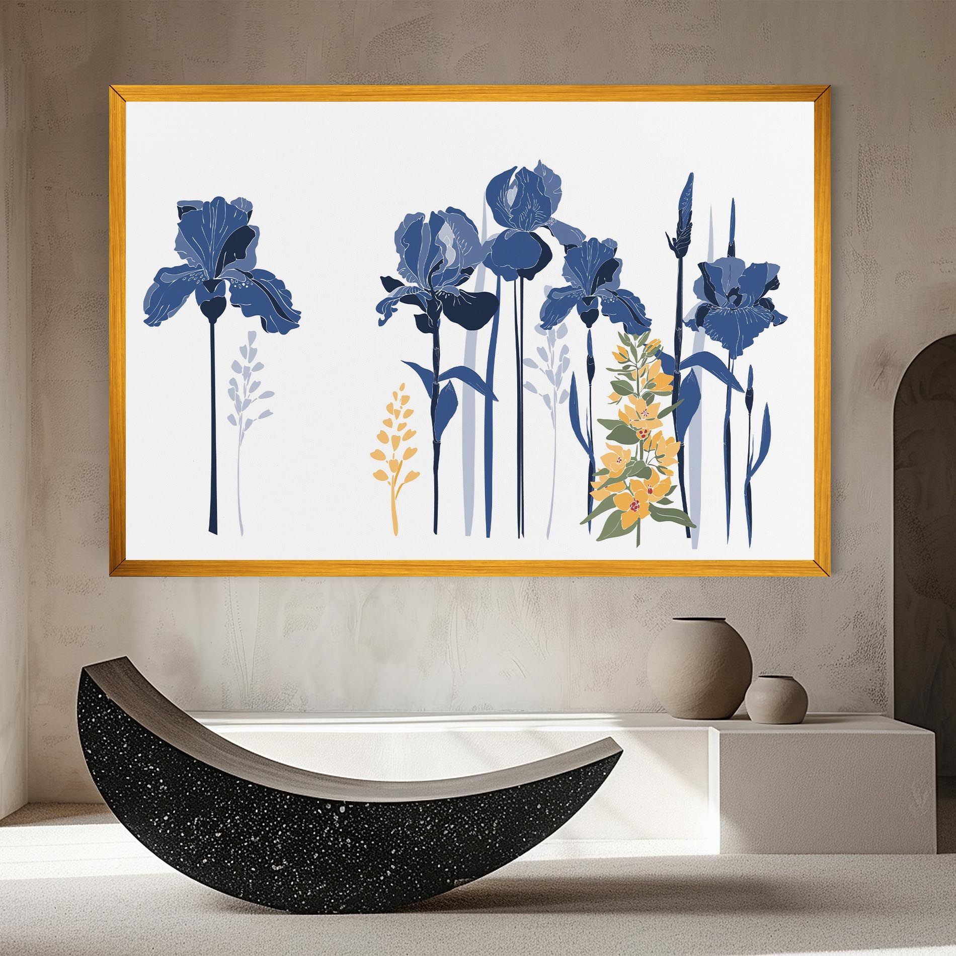 Iris Blue Art mockup 8