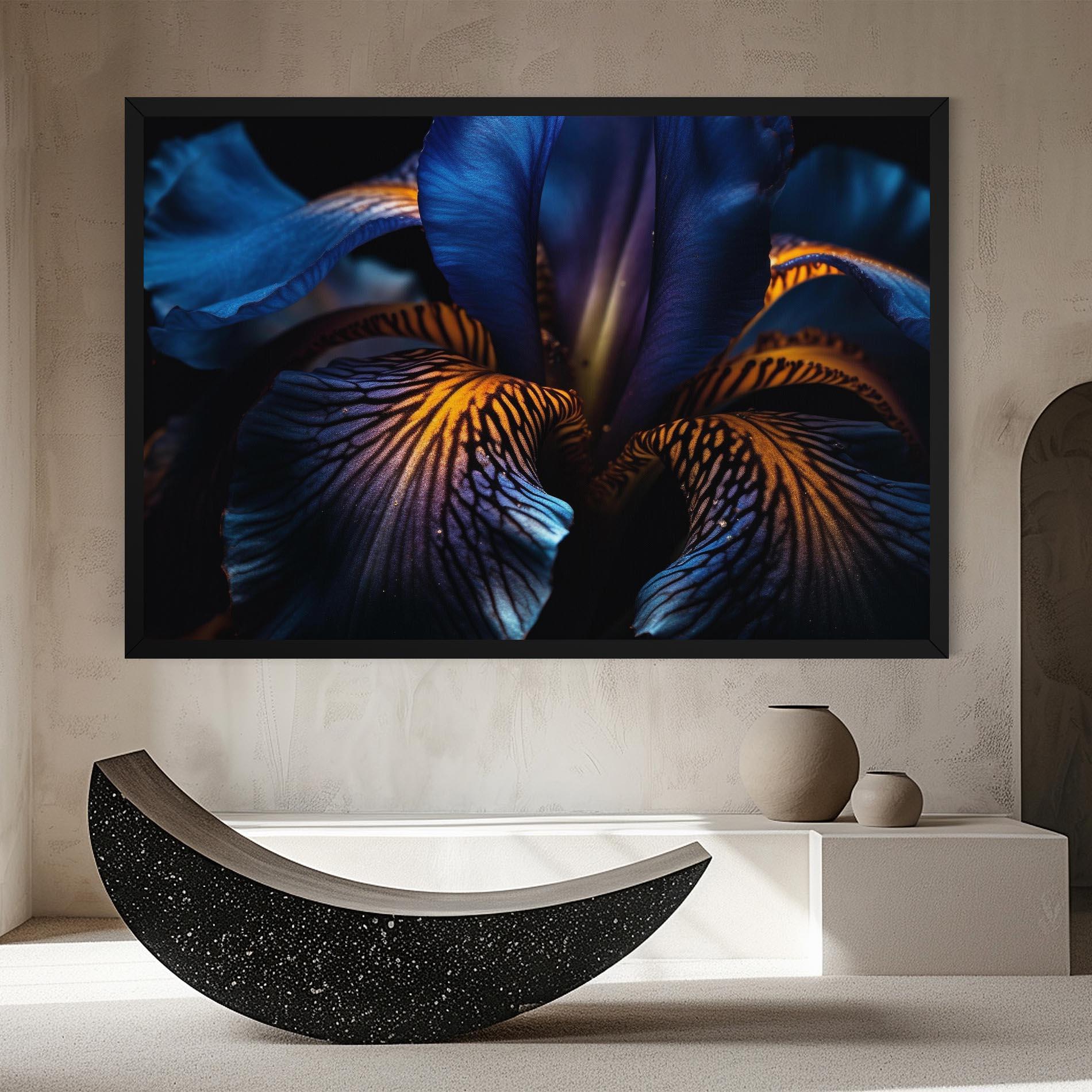 Tablou Canvas Dark Yellow Iris mockup 8