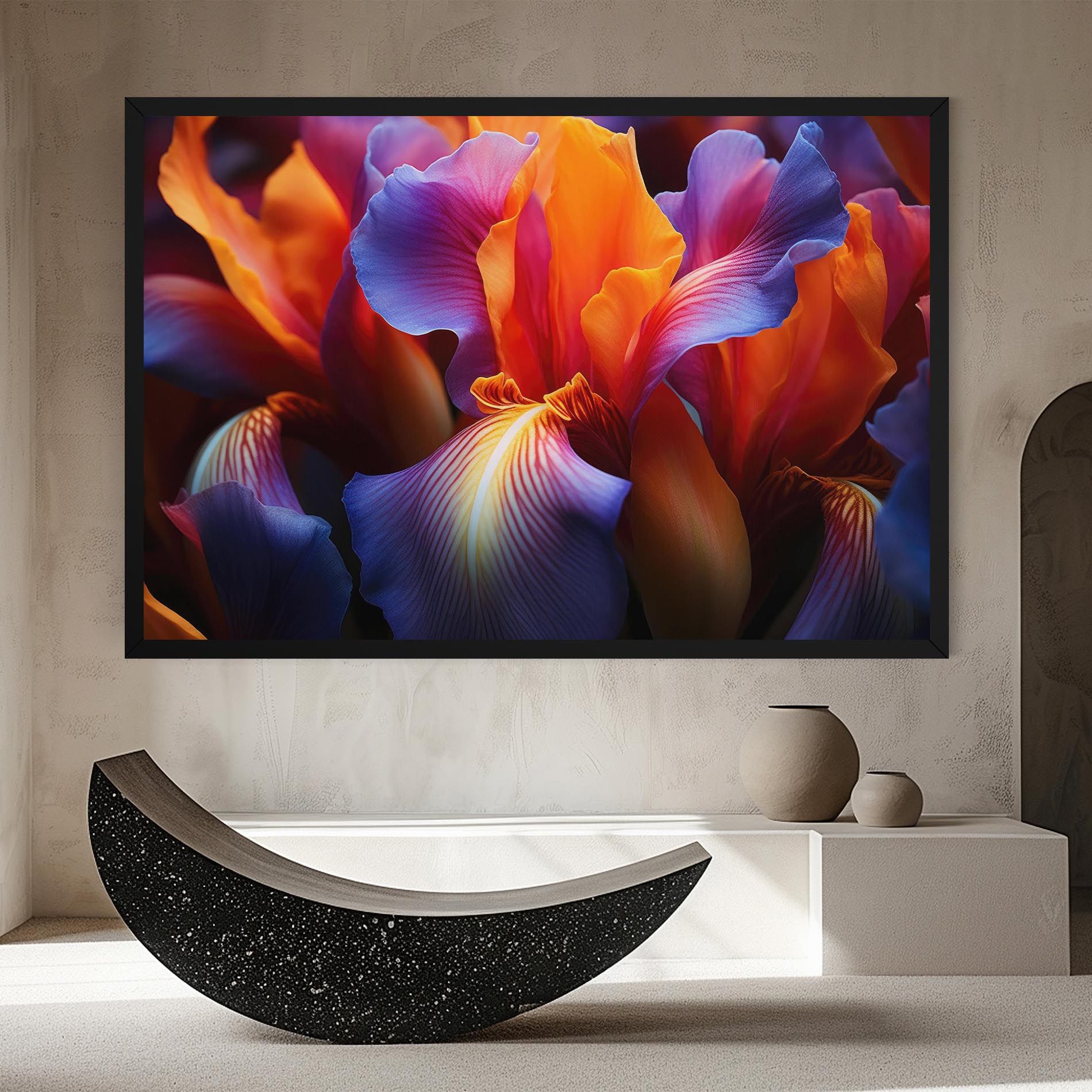 Orange Purple Iris mockup 8