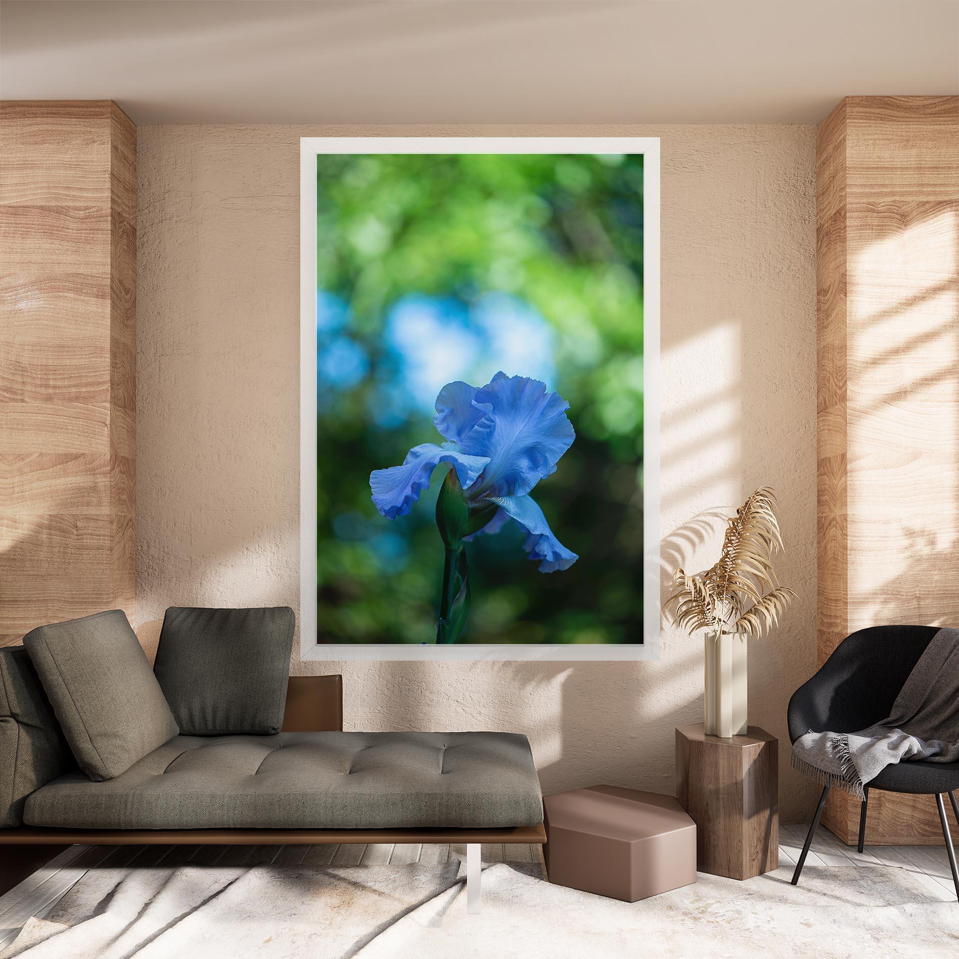 Tablou Canvas Blue Iris In The Garden mockup 8