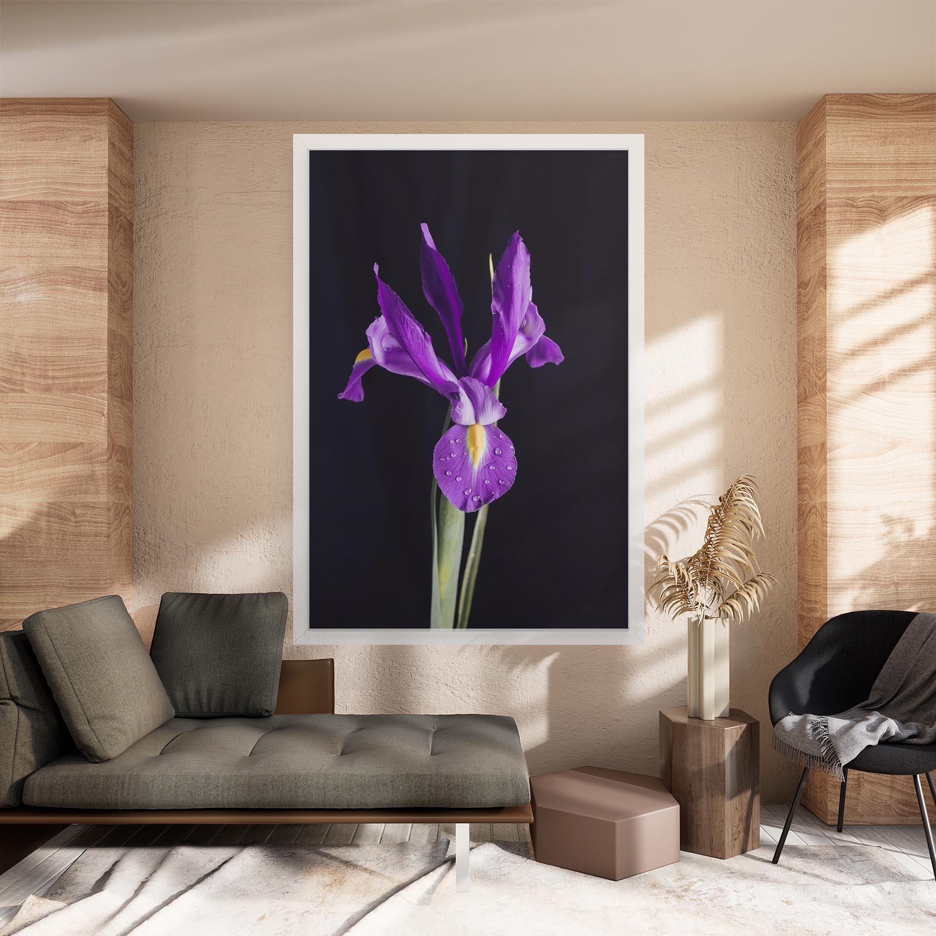 Tablou Canvas Fresh Purple Iris mockup 8