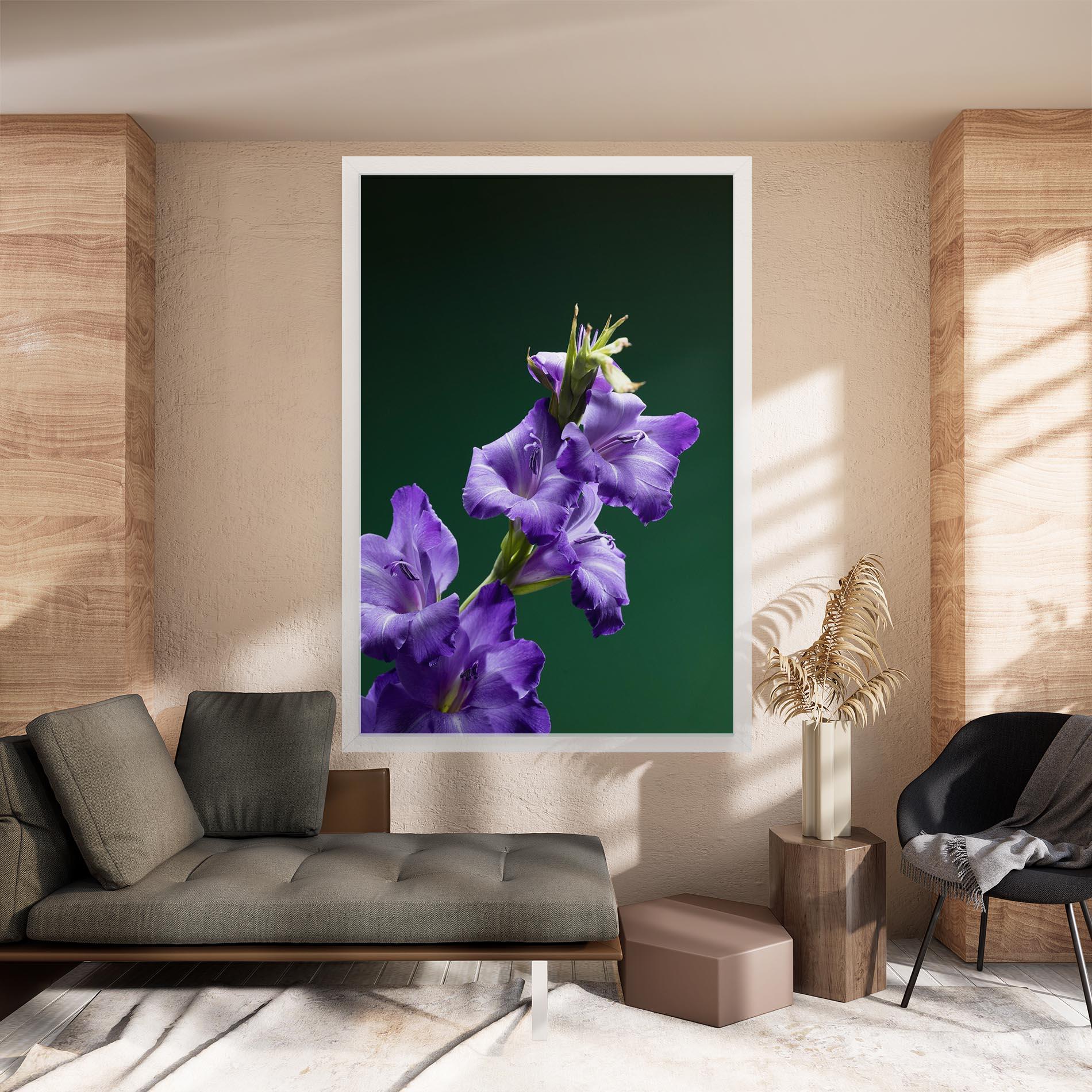 Tablou Canvas Iris On Green mockup 8