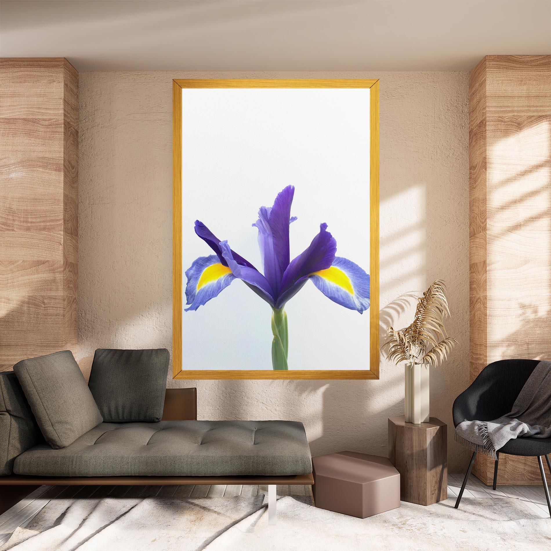 Tablou Canvas Yellow Color Iris mockup 8