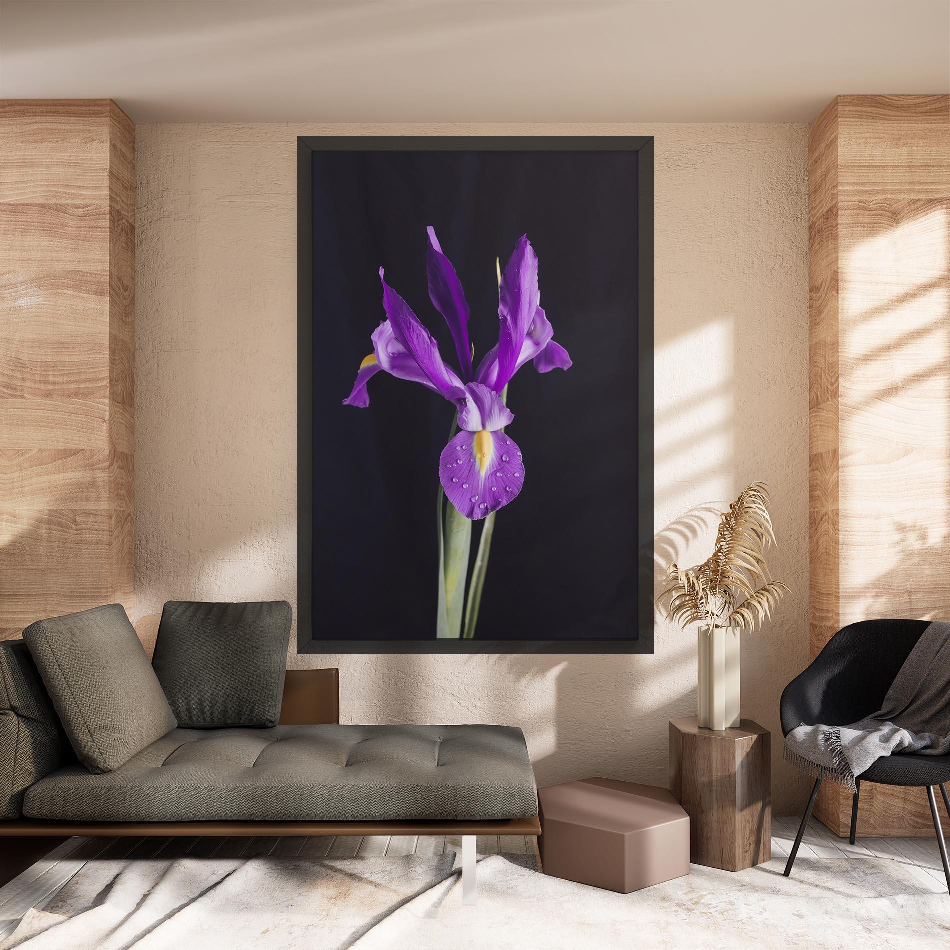 Tablou Canvas Fresh Purple Iris mockup 8