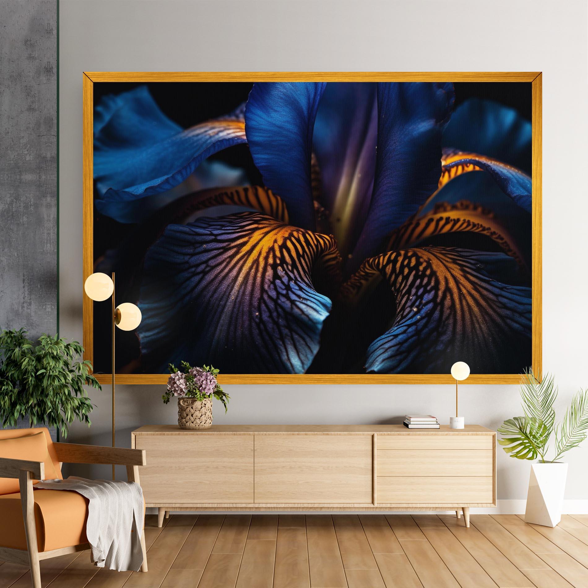 Tablou Canvas Dark Yellow Iris mockup 9