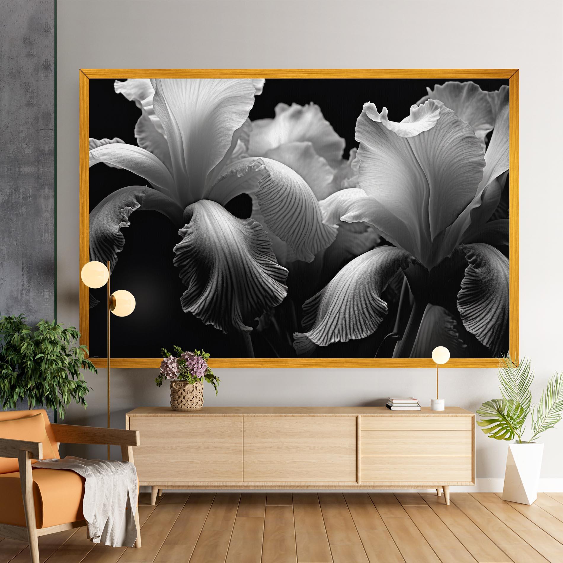 Tablou Canvas Grey Iris mockup 9