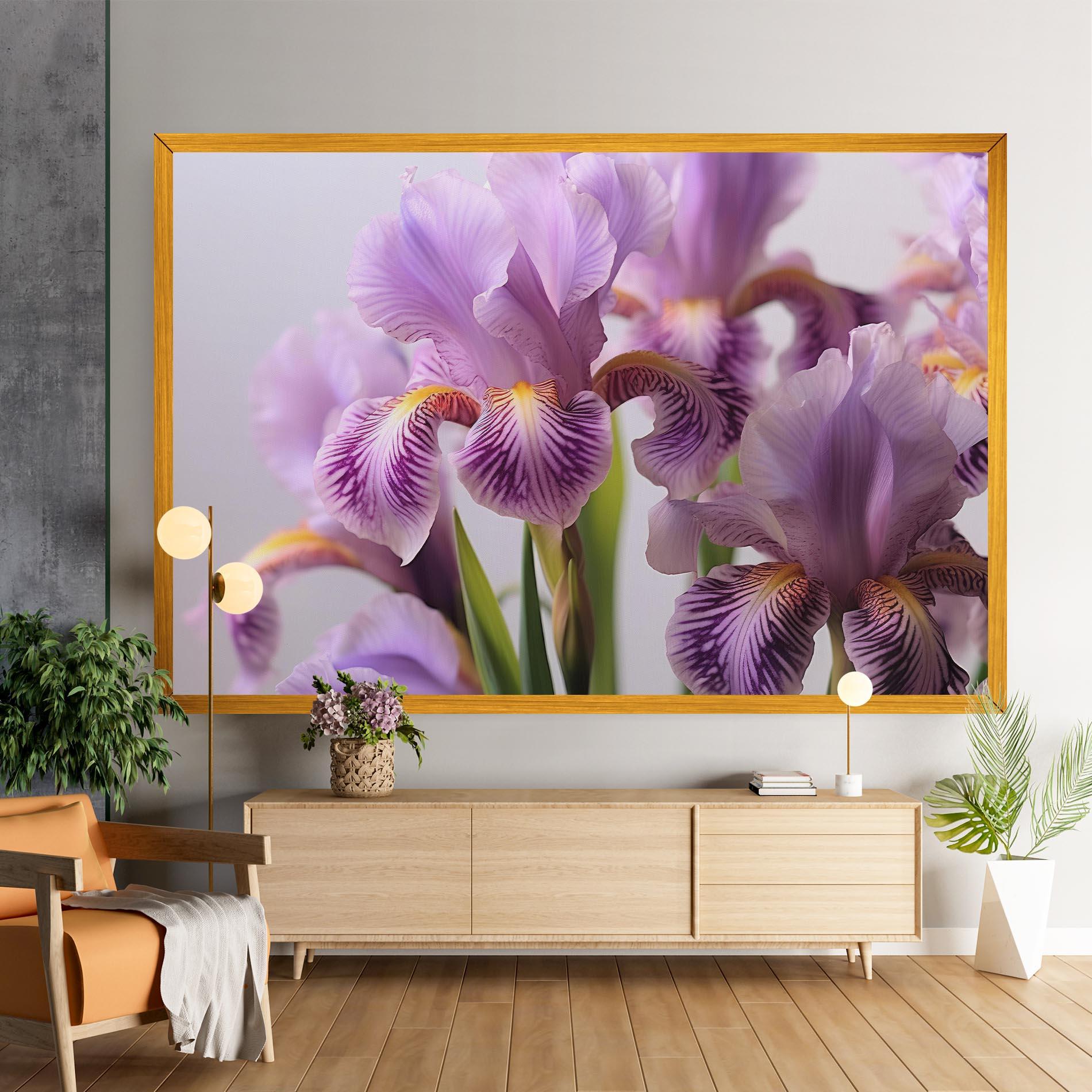 Tablou Canvas Iris In Vase mockup 9