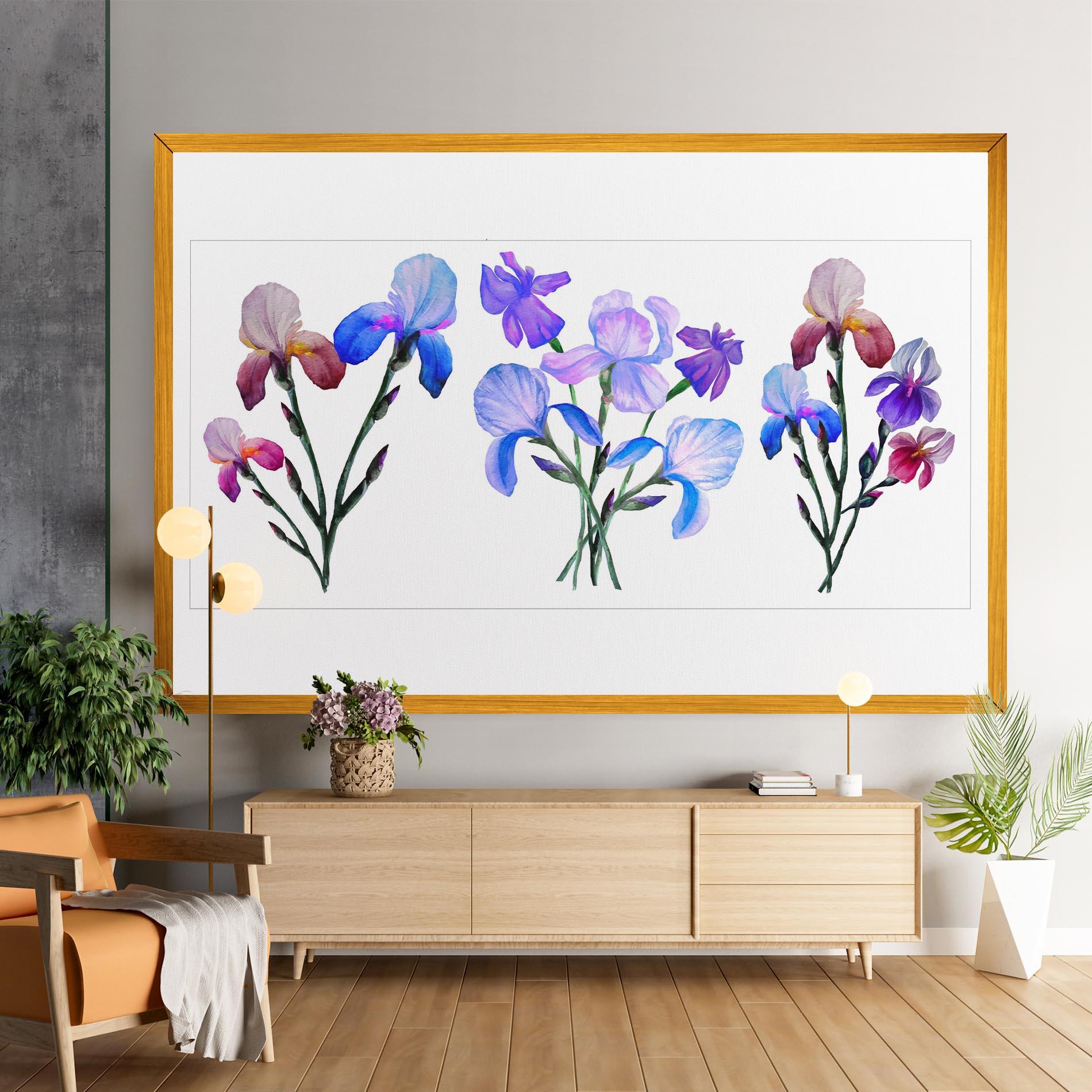 Tablou Canvas Iris Set mockup 9