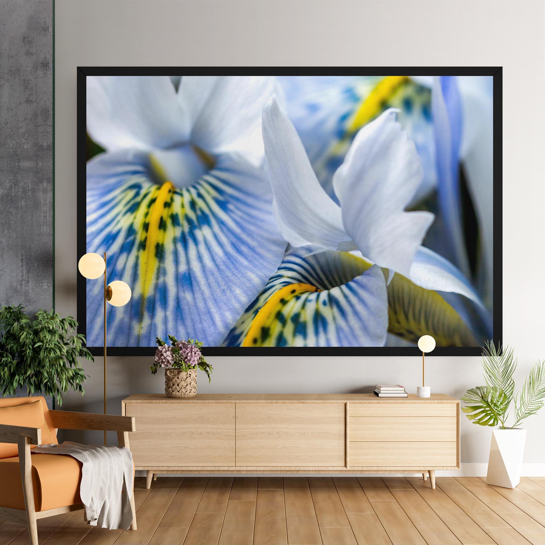Tablou Canvas Blue Yellow Iris mockup 9