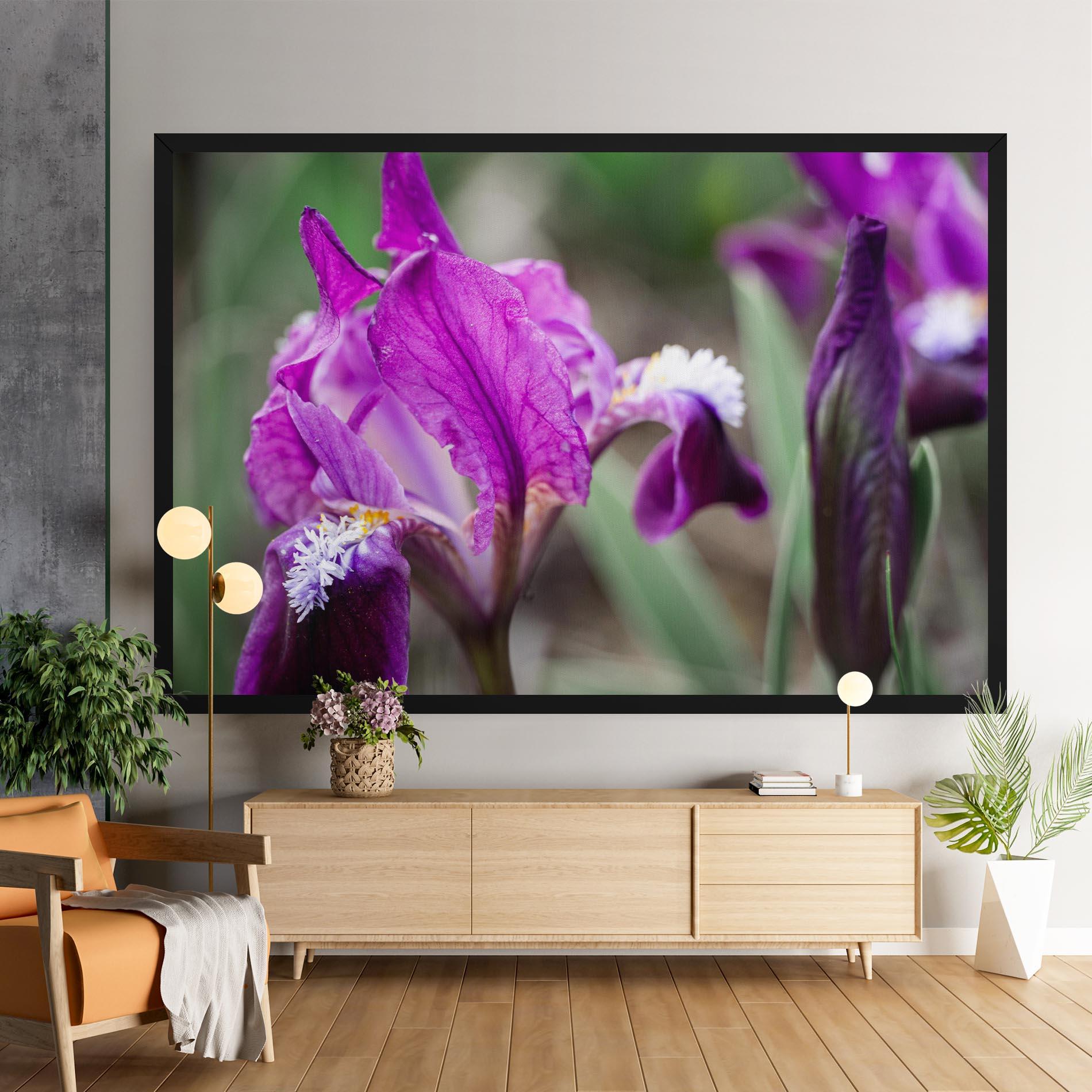 Tablou Canvas Dark Pink Iris mockup 9