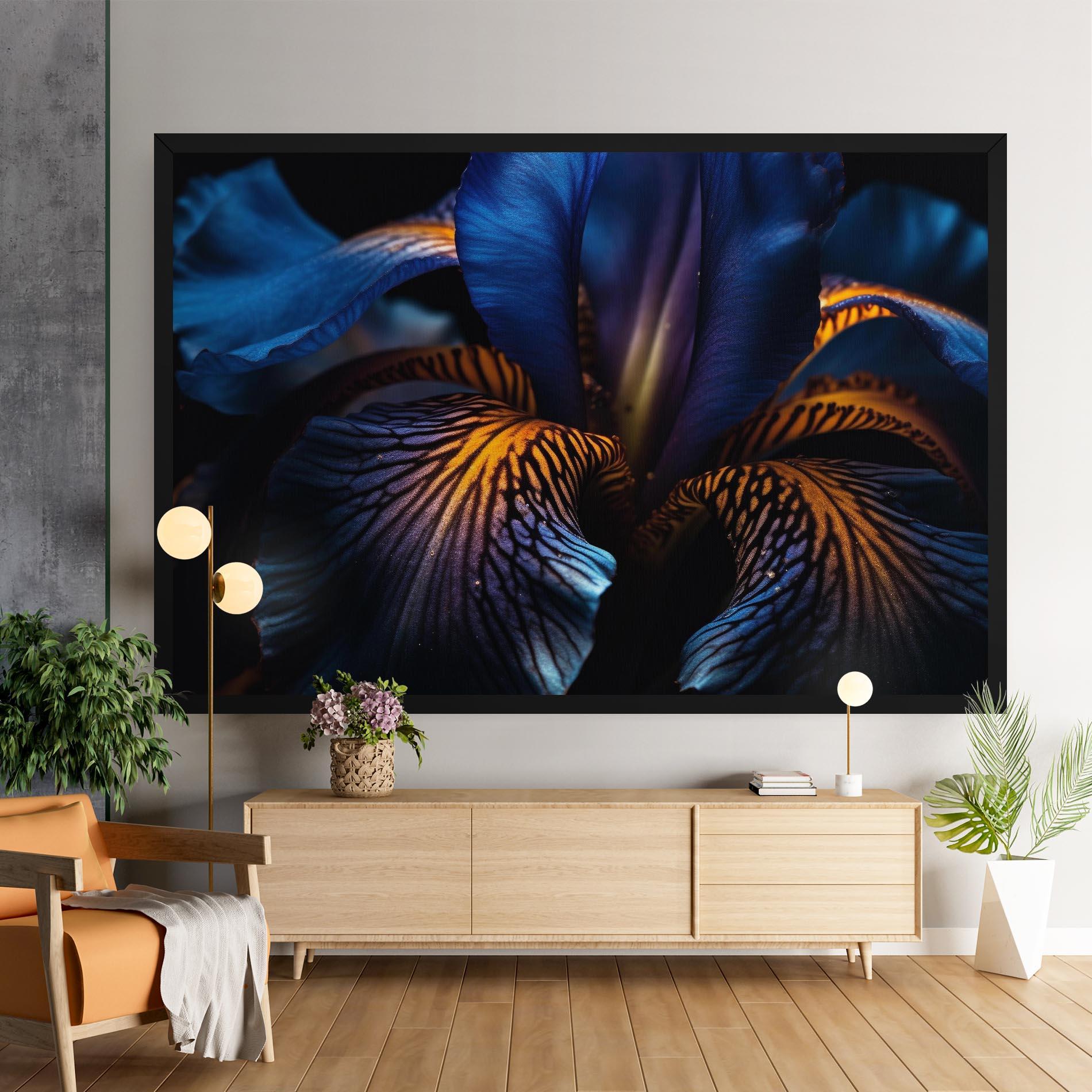 Tablou Canvas Dark Yellow Iris mockup 9