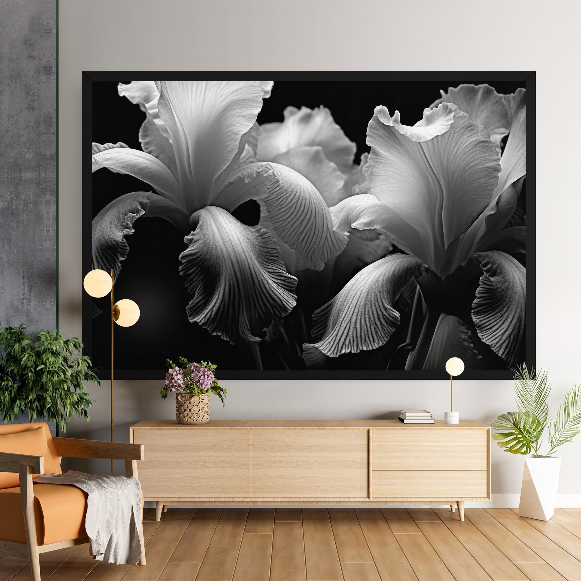 Tablou Canvas Grey Iris mockup 9