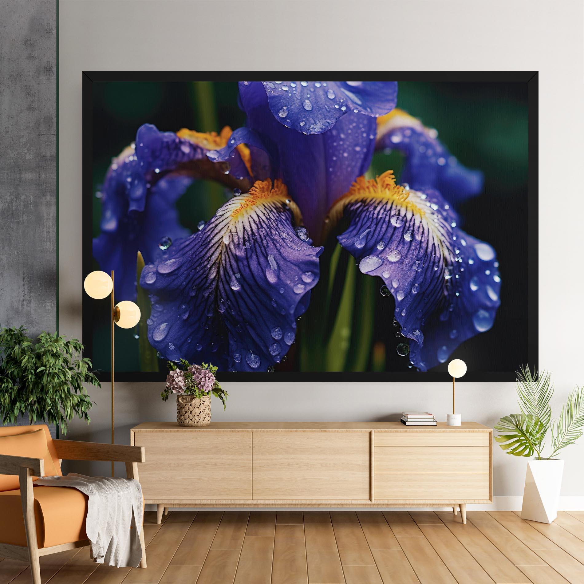 Tablou Canvas Iris After Rain mockup 9