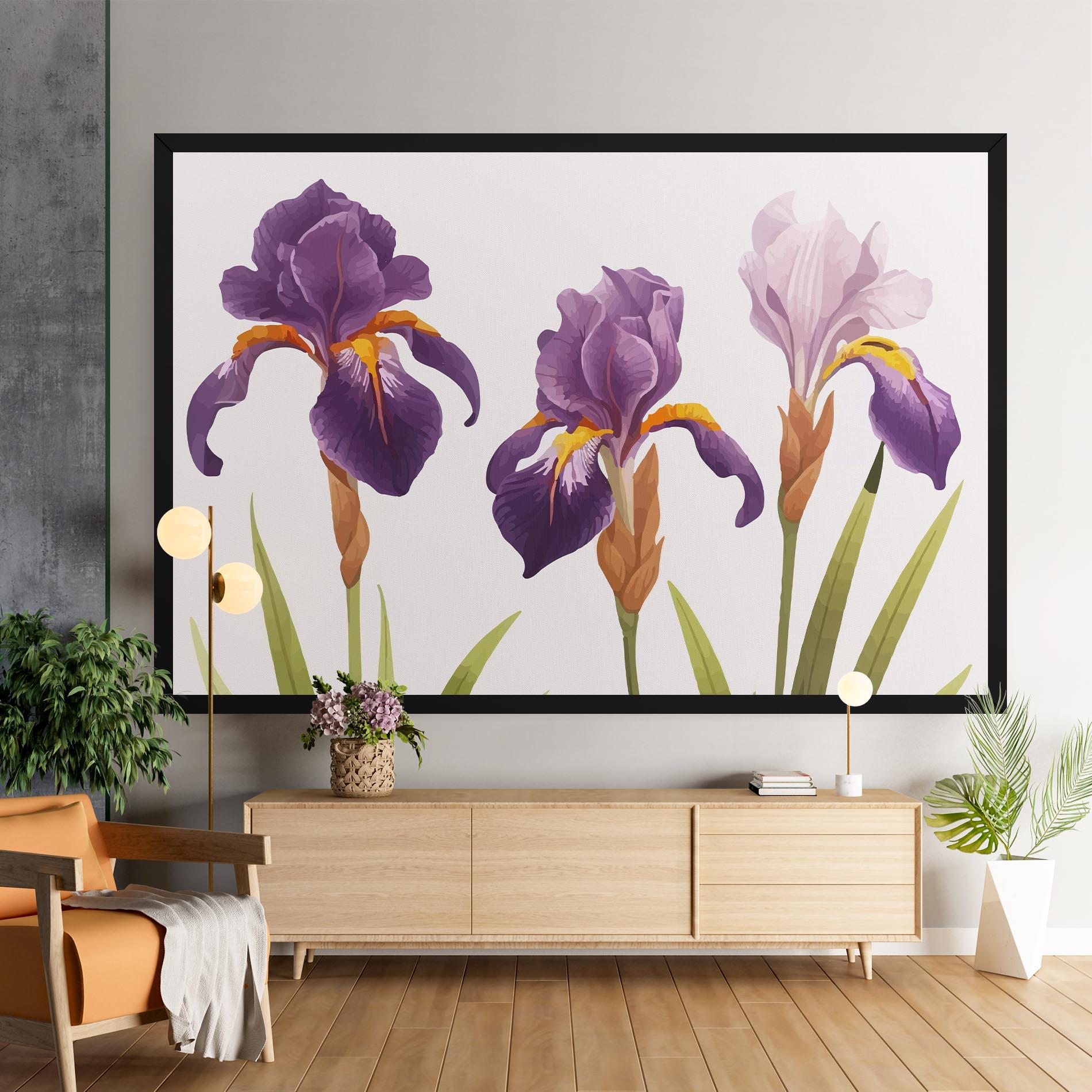 Tablou Canvas Iris Leaf mockup 9