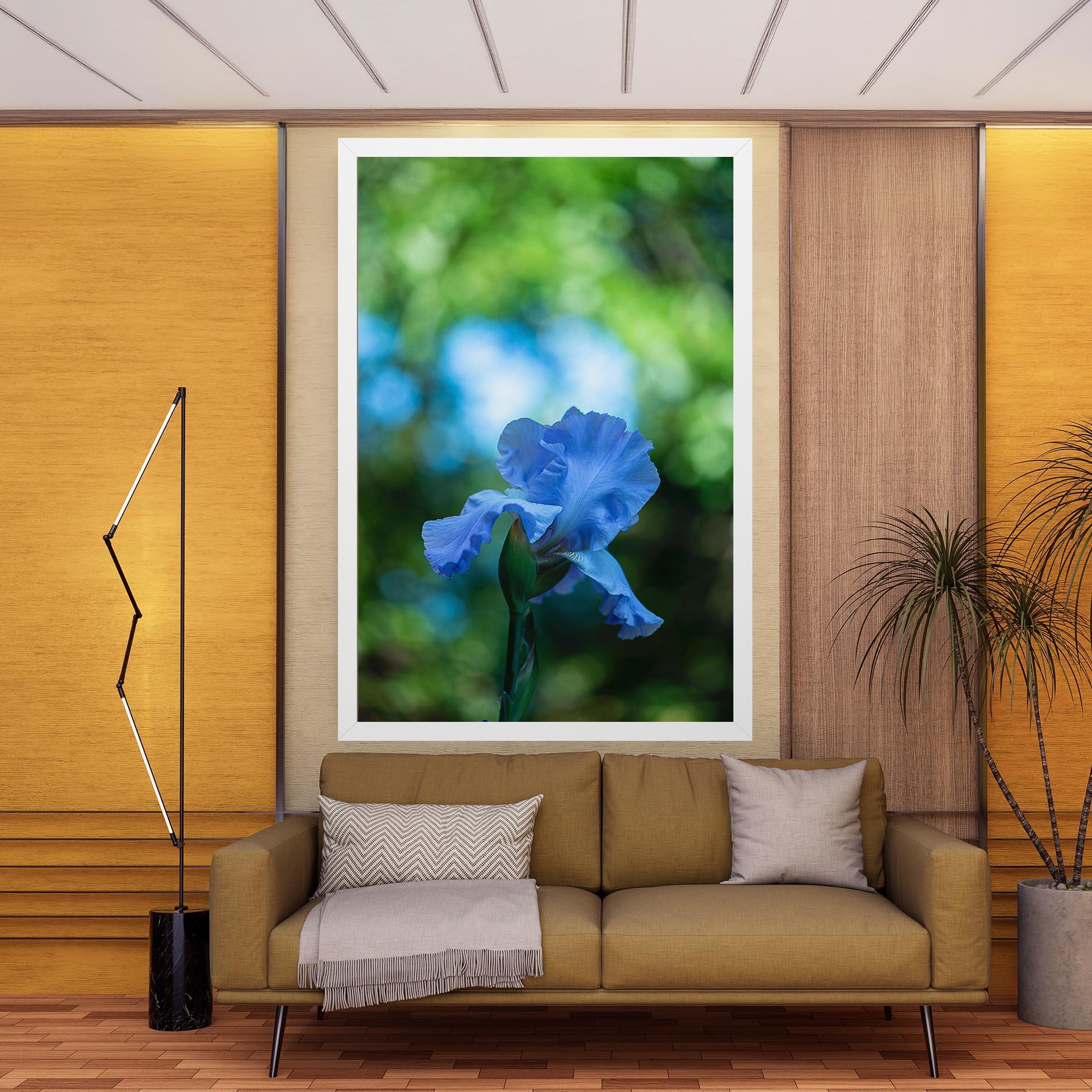 Tablou Canvas Blue Iris In The Garden mockup 9