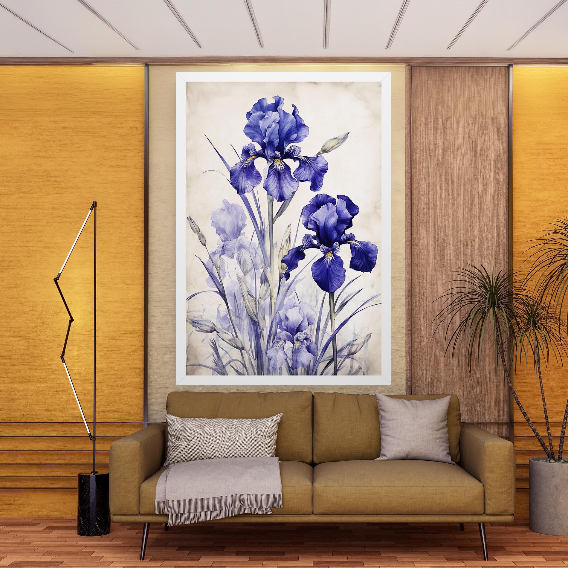 Tablou Canvas Irises Painting mockup 9