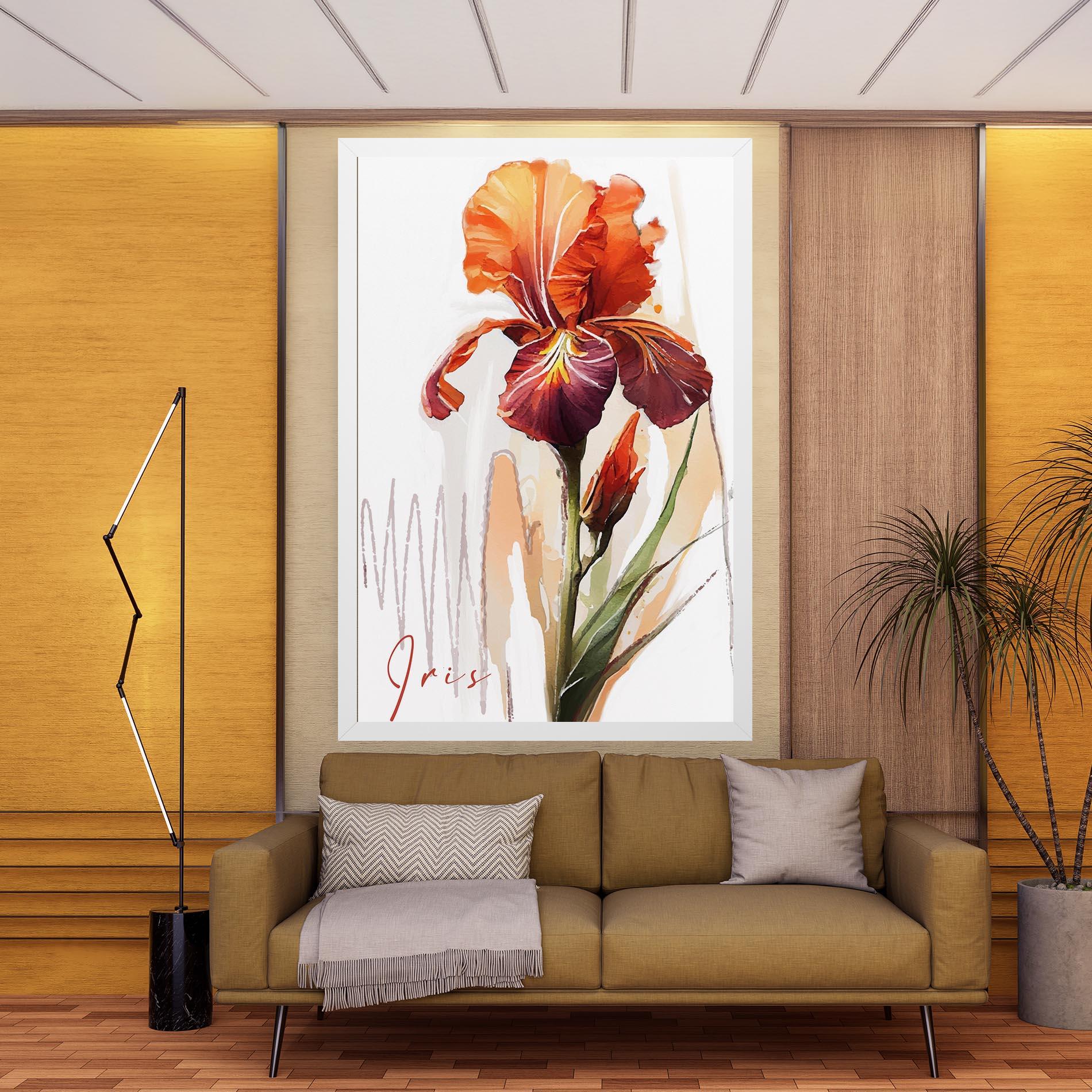 Tablou Canvas Orange Iris mockup 9