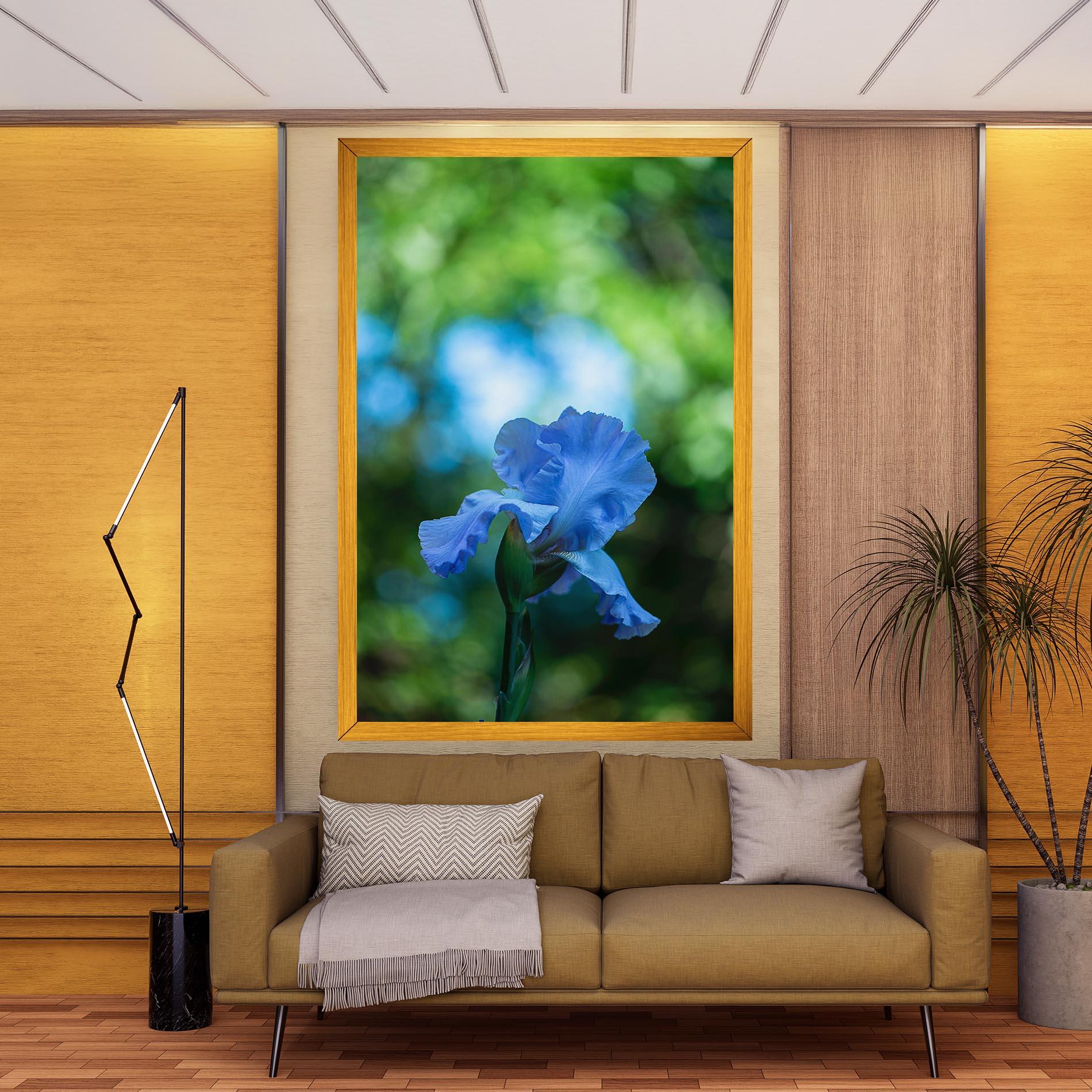 Tablou Canvas Blue Iris In The Garden mockup 9