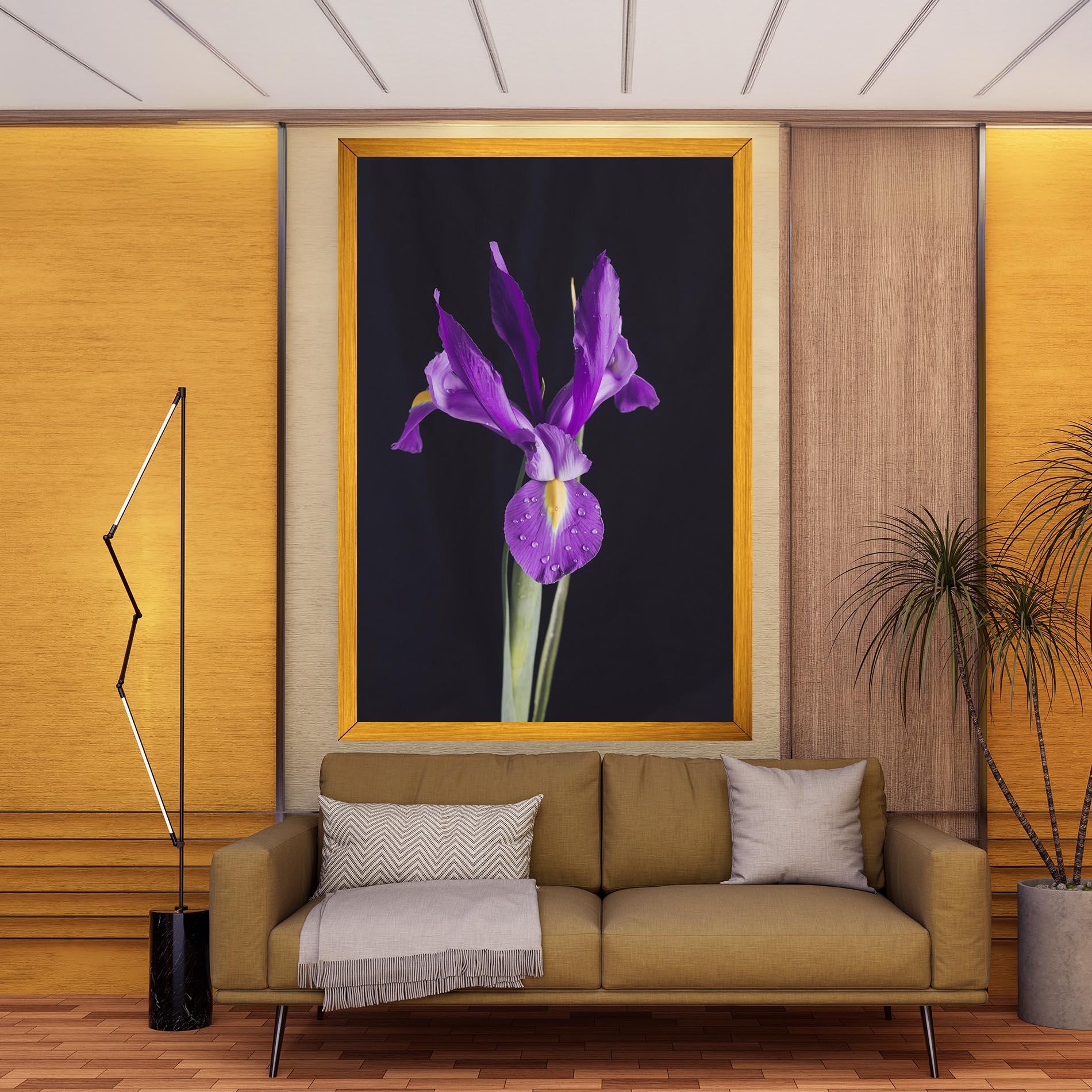 Tablou Canvas Fresh Purple Iris mockup 9