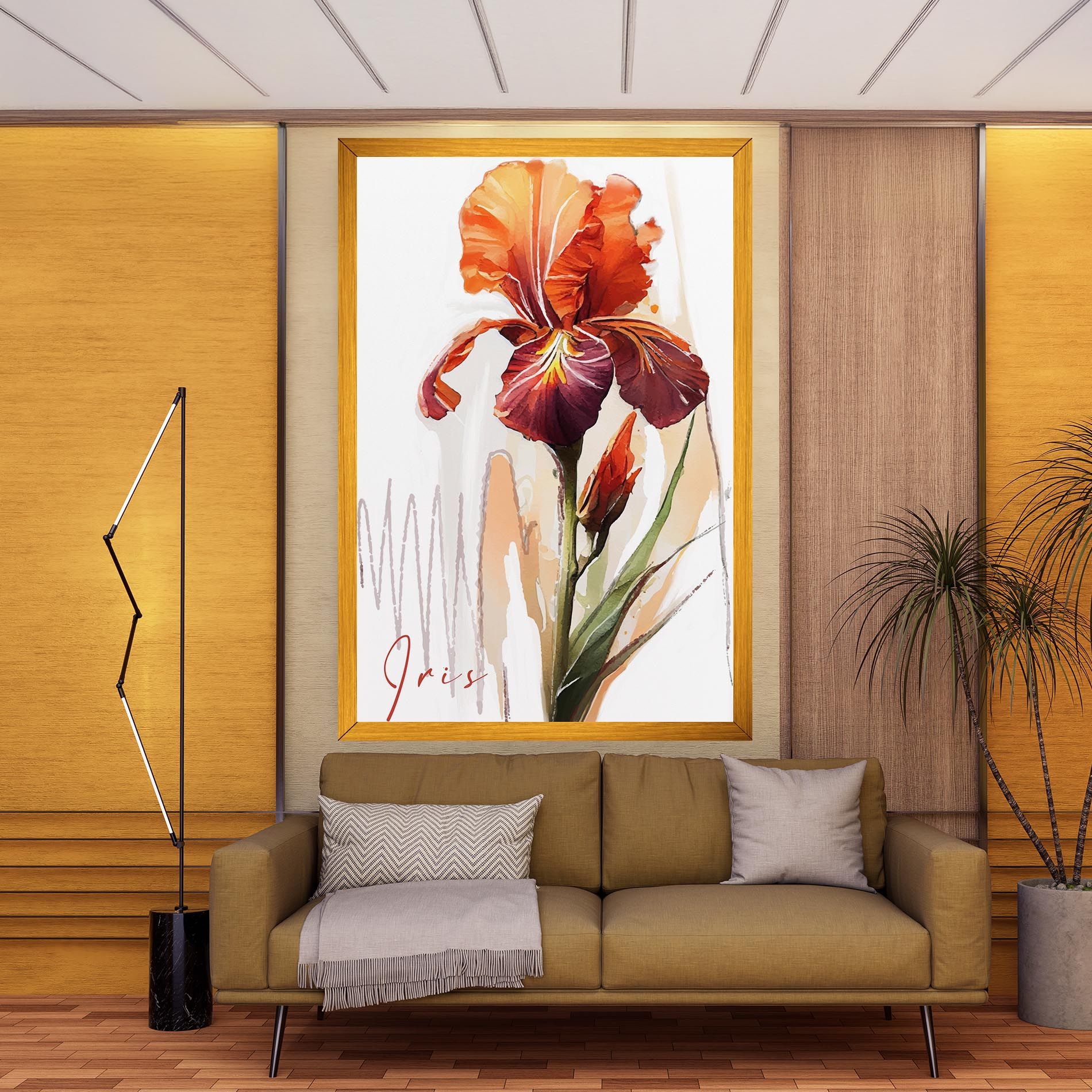Orange Iris mockup 9