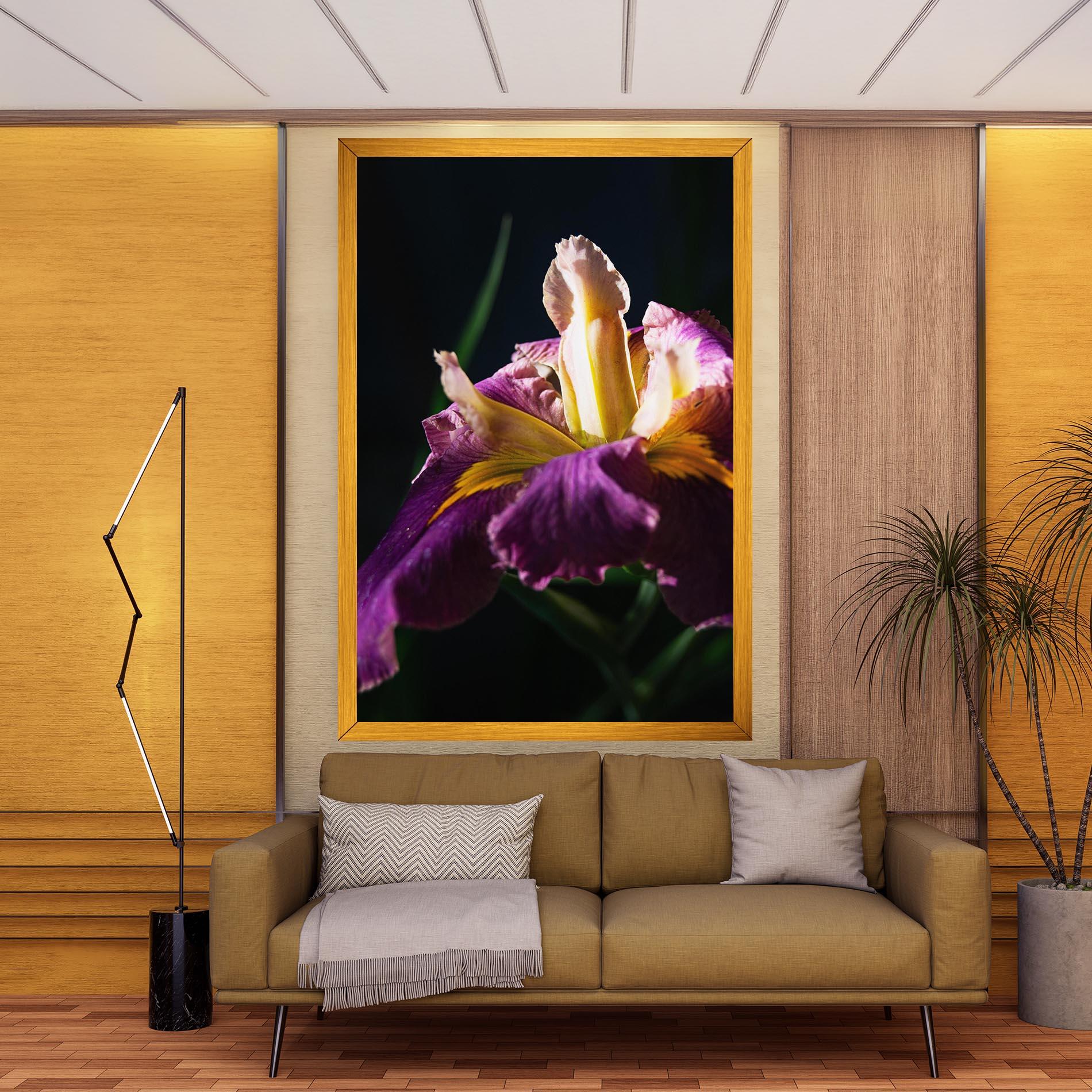 Tablou Canvas Pastel Yellow Iris mockup 9