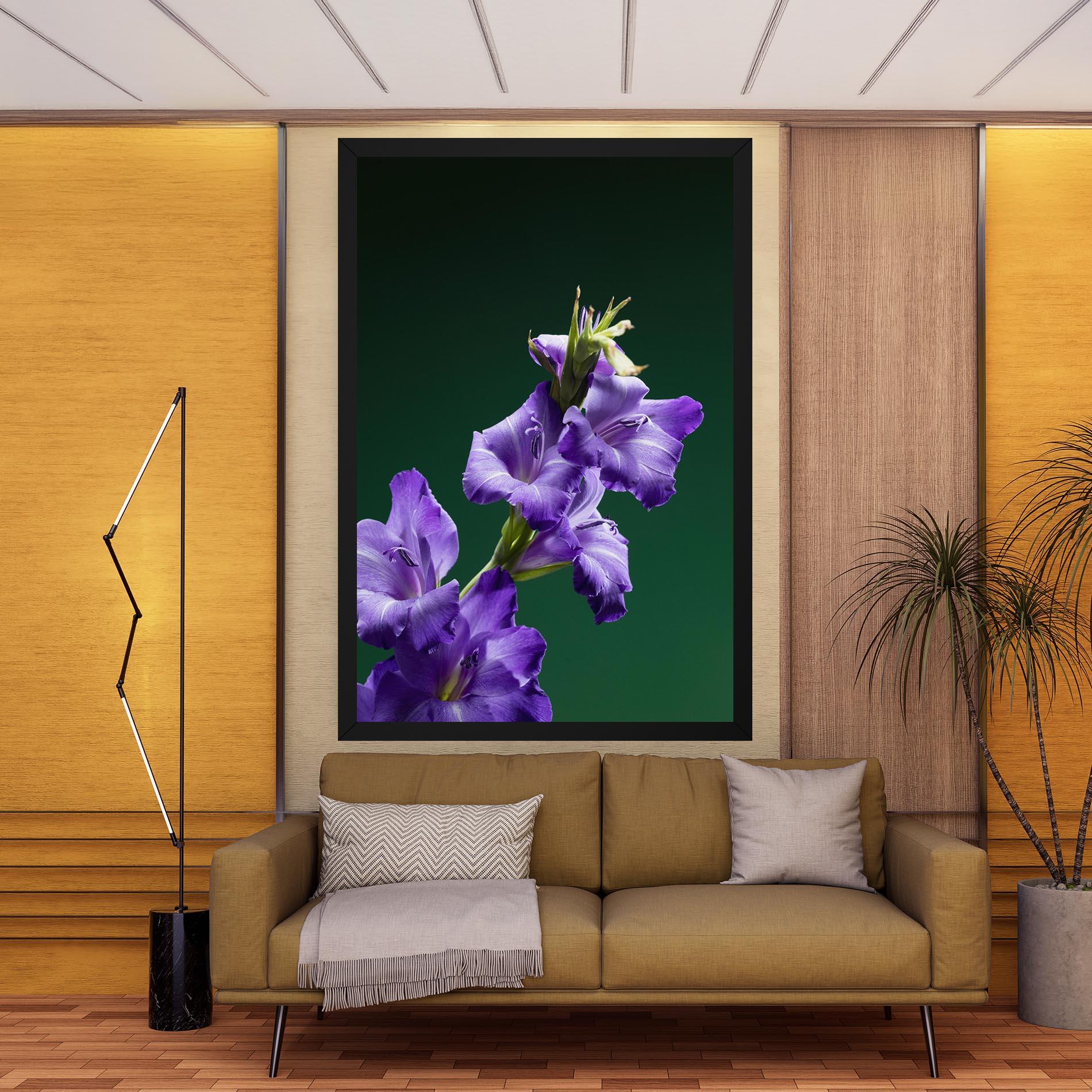 Tablou Canvas Iris On Green mockup 9