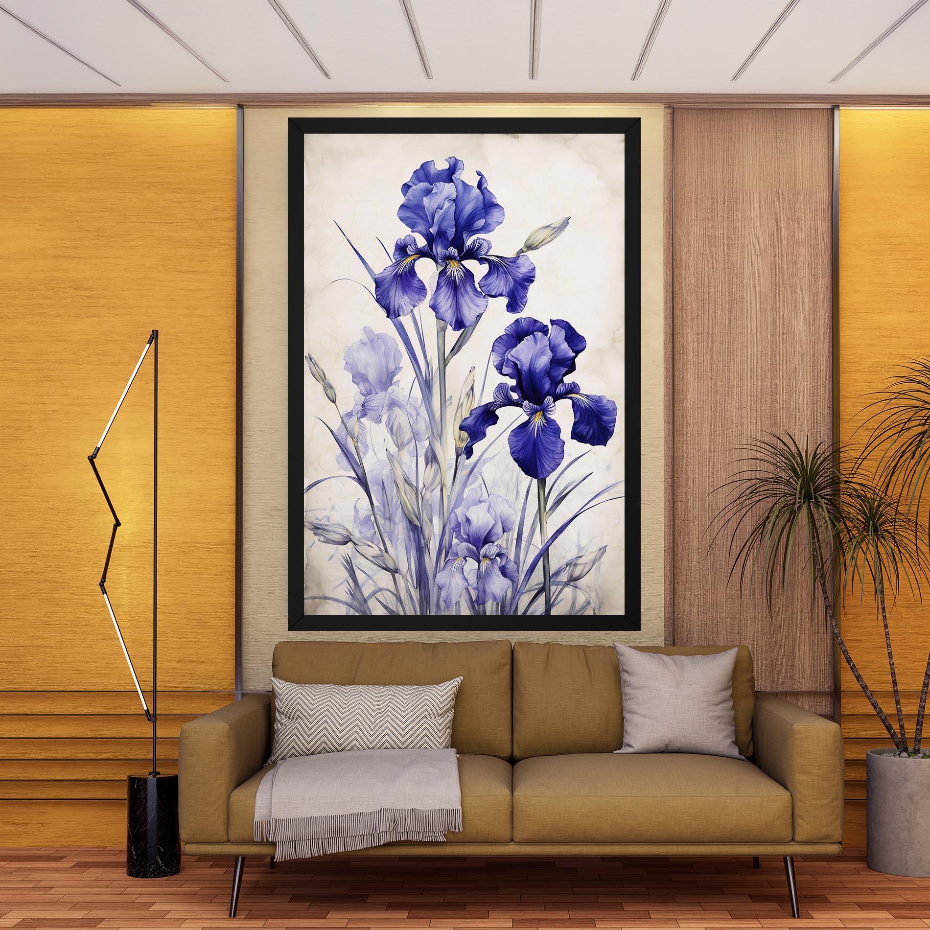 Tablou Canvas Irises Painting mockup 9