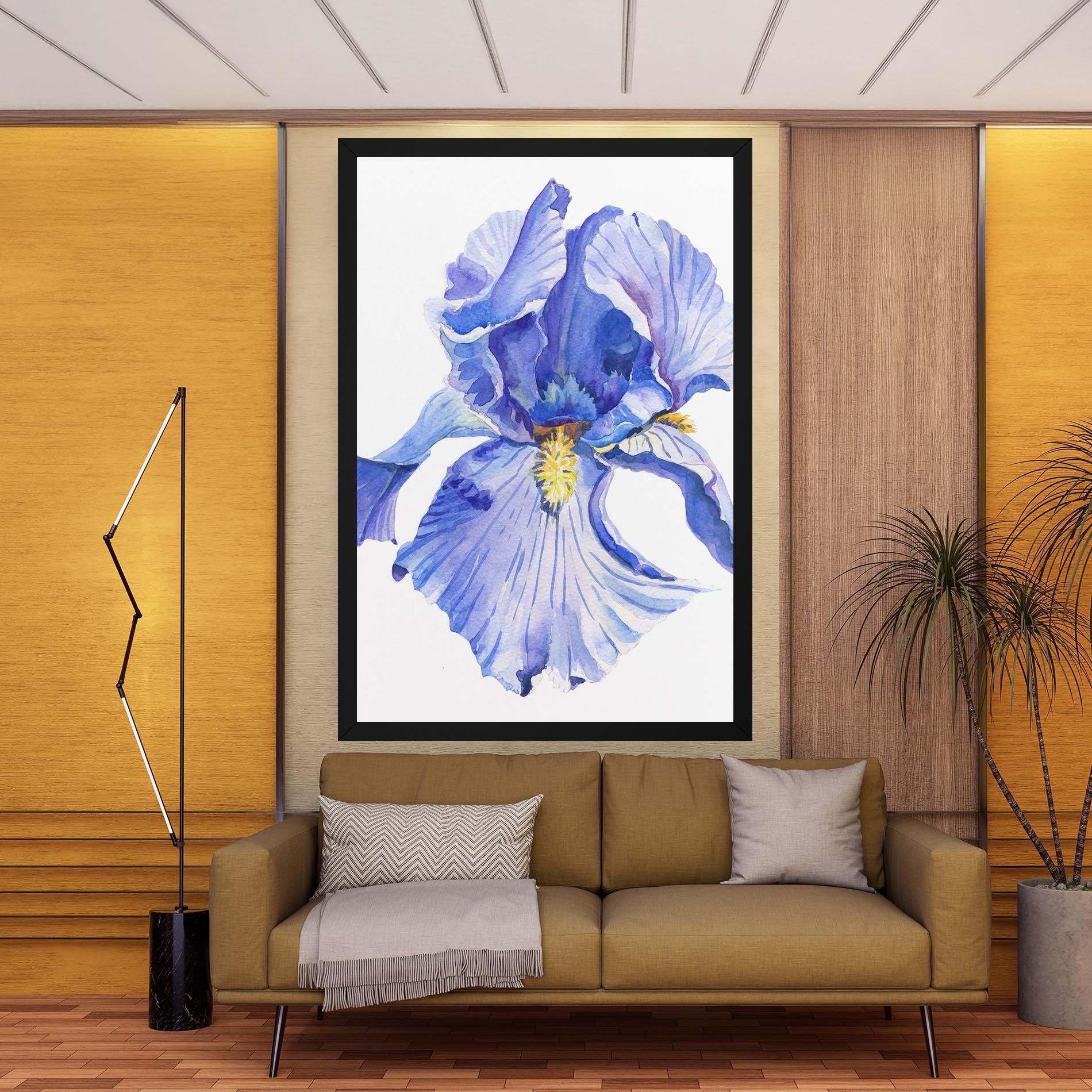 Purple Iris On White mockup 9