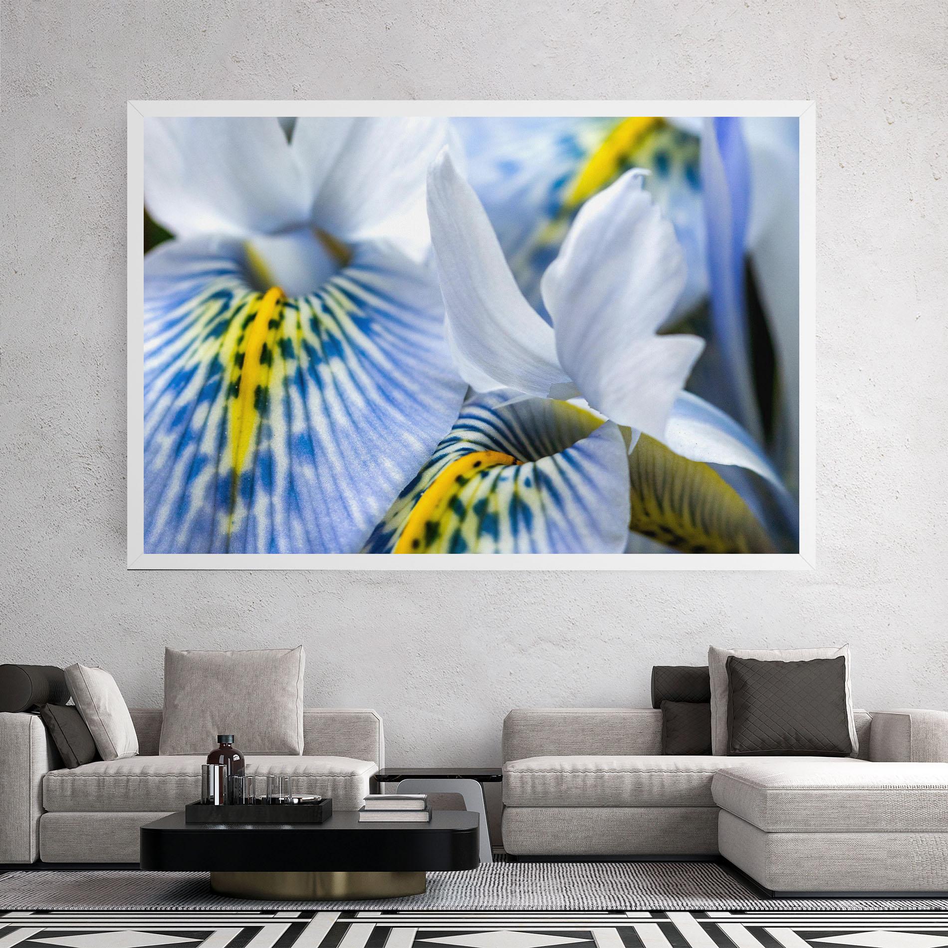 Tablou Canvas Blue Yellow Iris mockup 2