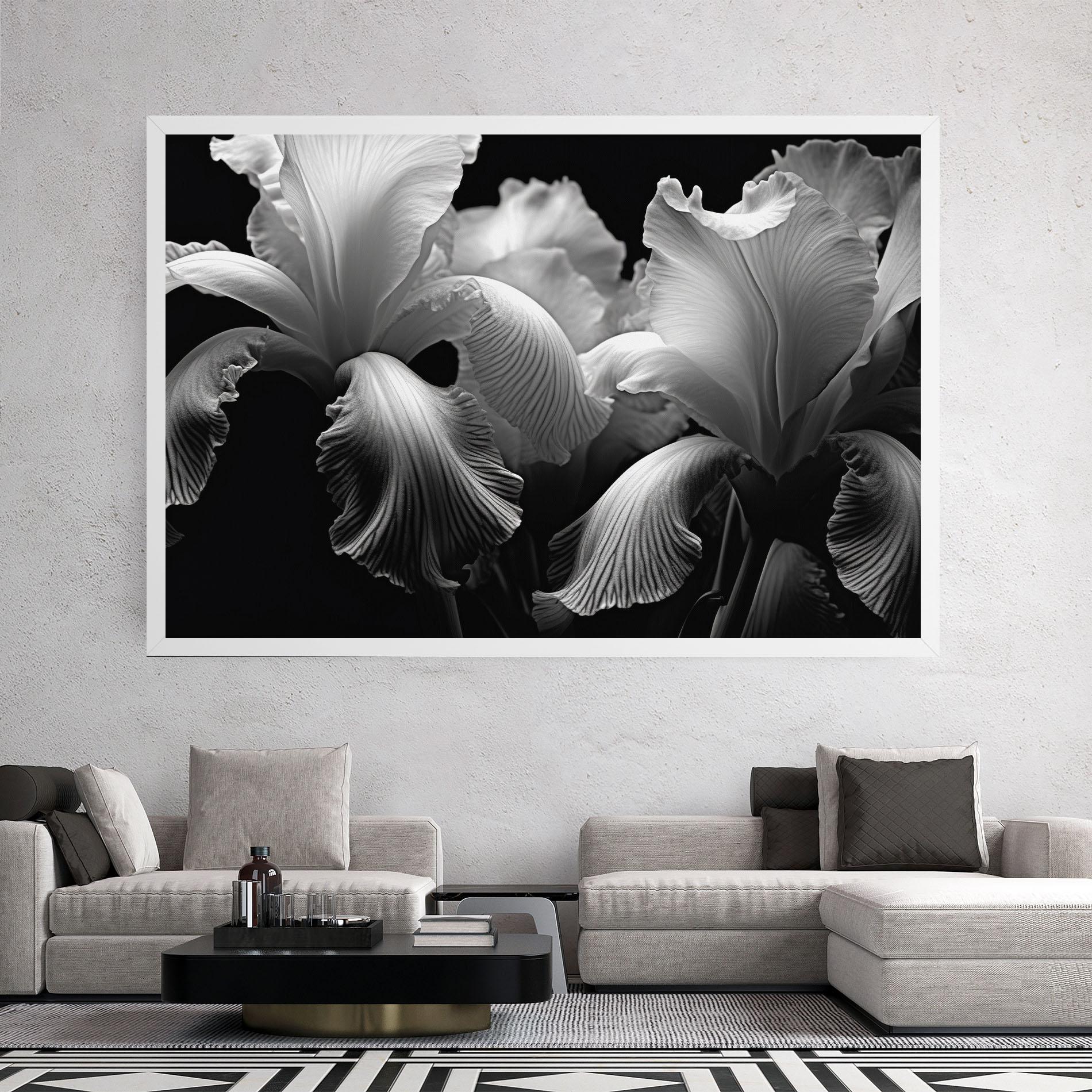 Tablou Canvas Grey Iris mockup 2