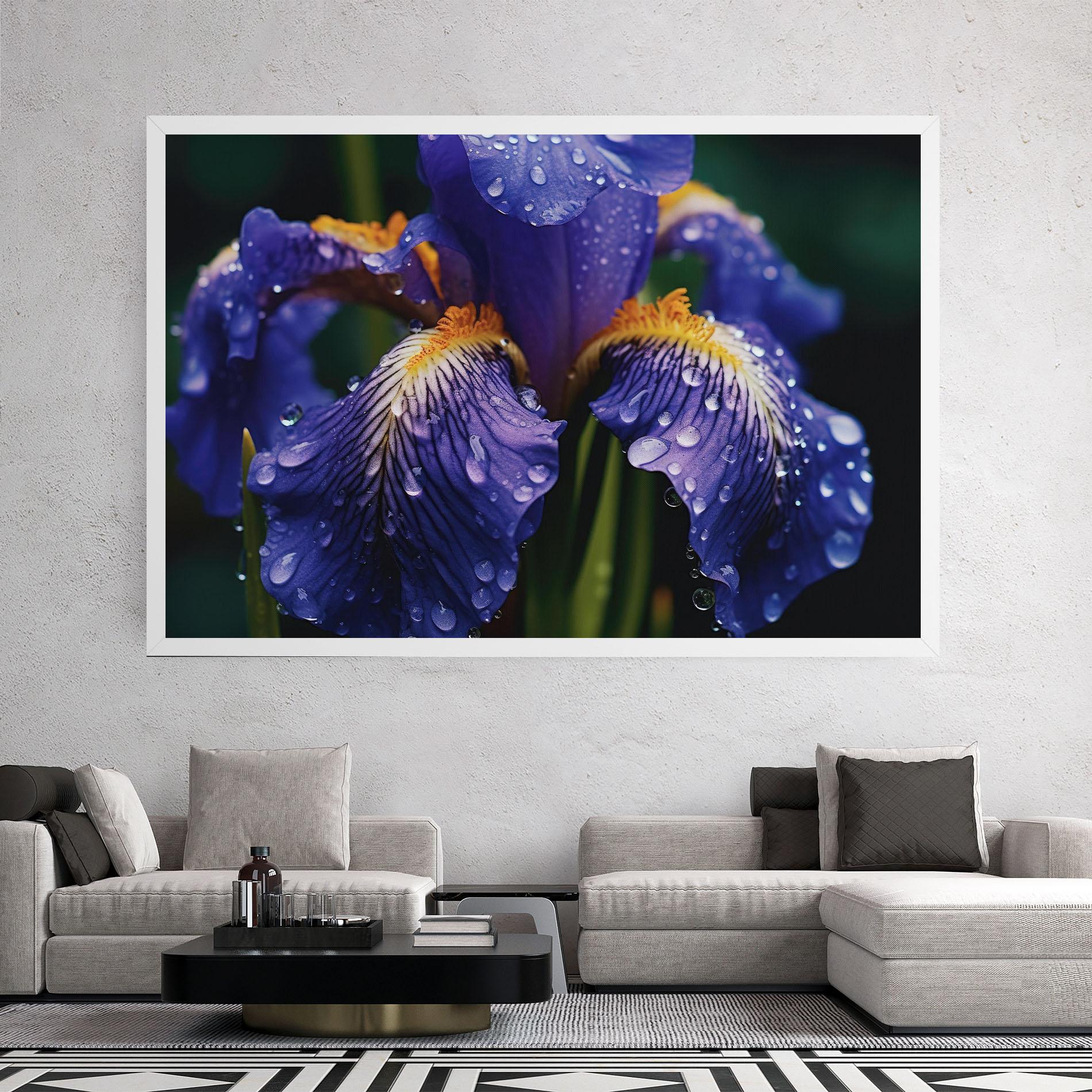 Tablou Canvas Iris After Rain mockup 2