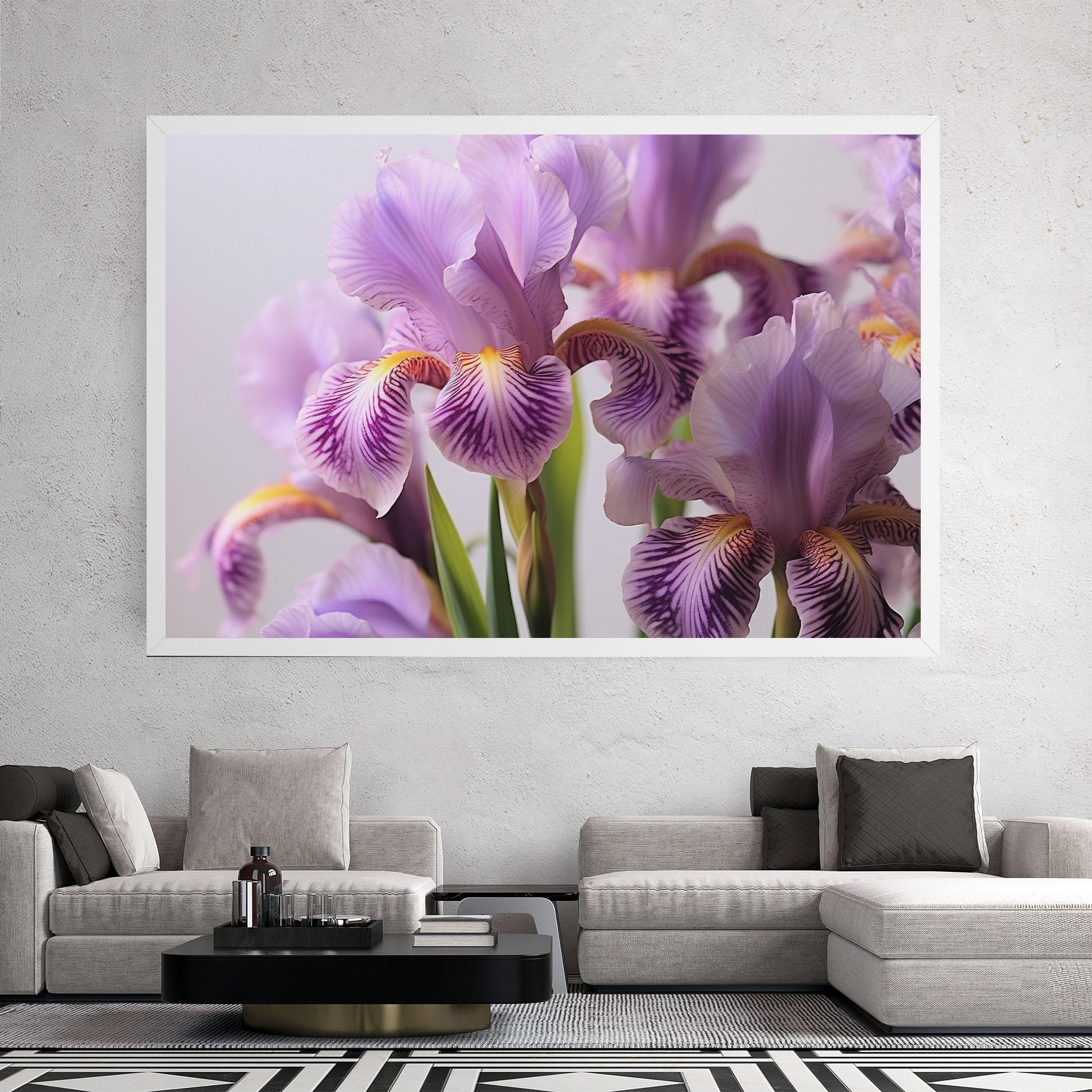 Tablou Canvas Iris In Vase mockup 2