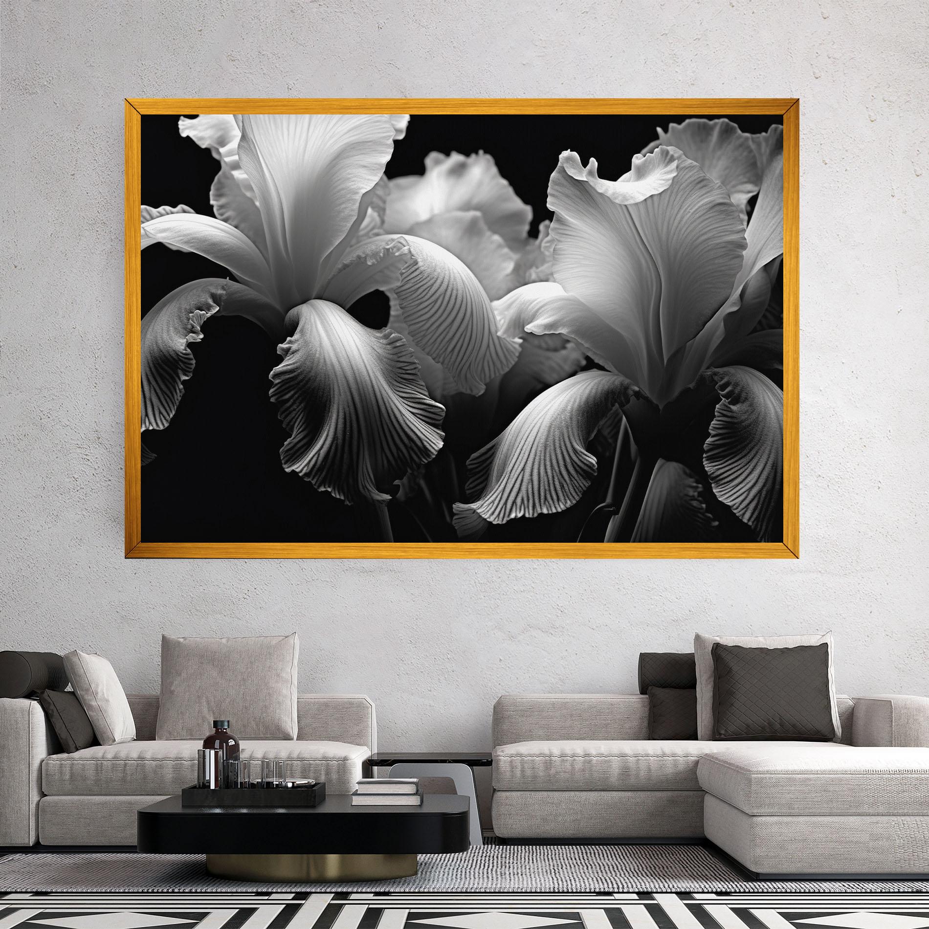 Tablou Canvas Grey Iris mockup 2