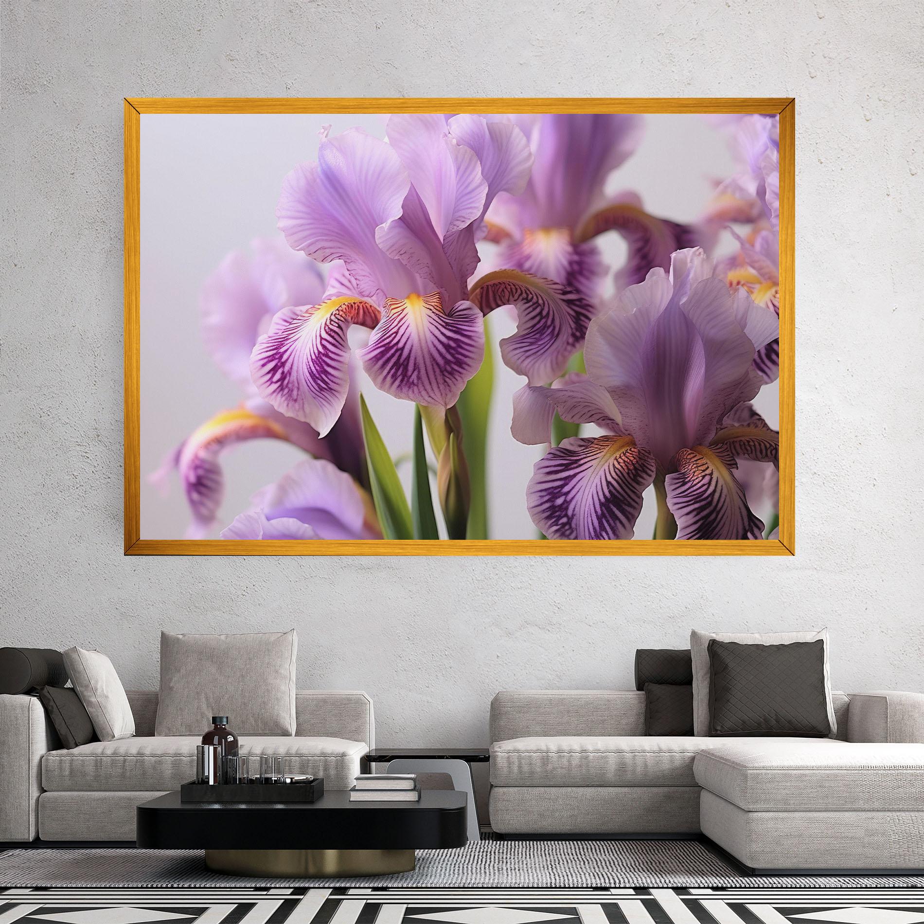 Tablou Canvas Iris In Vase mockup 2