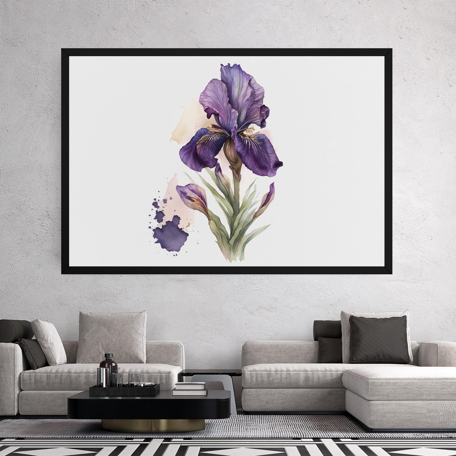 Beautiful Purple Iris mockup 2