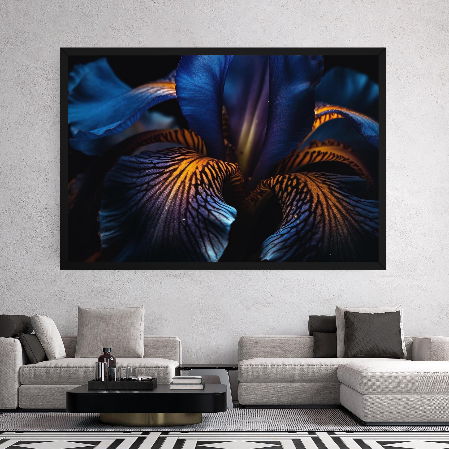 Tablou Canvas Dark Yellow Iris mockup 2