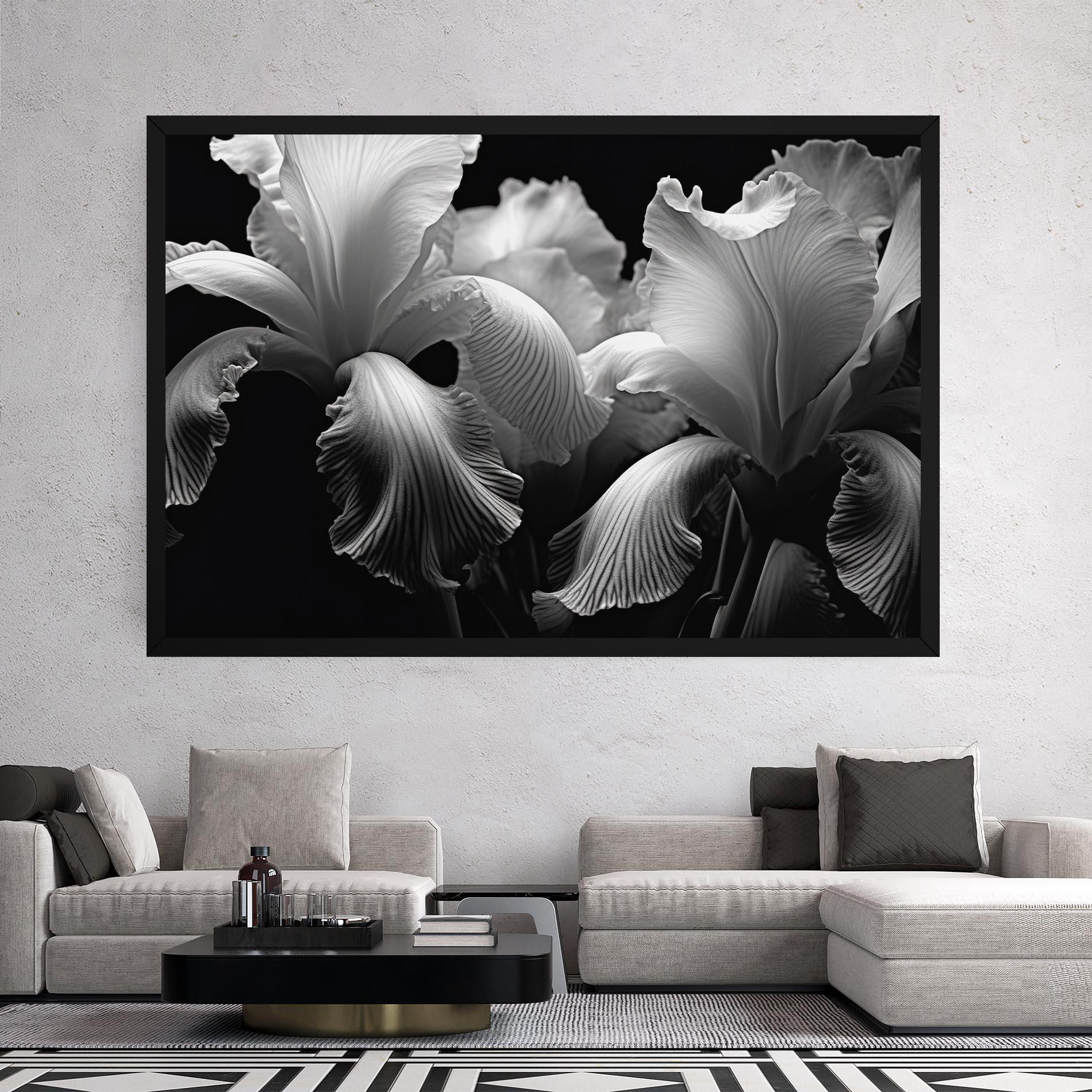 Tablou Canvas Grey Iris mockup 2