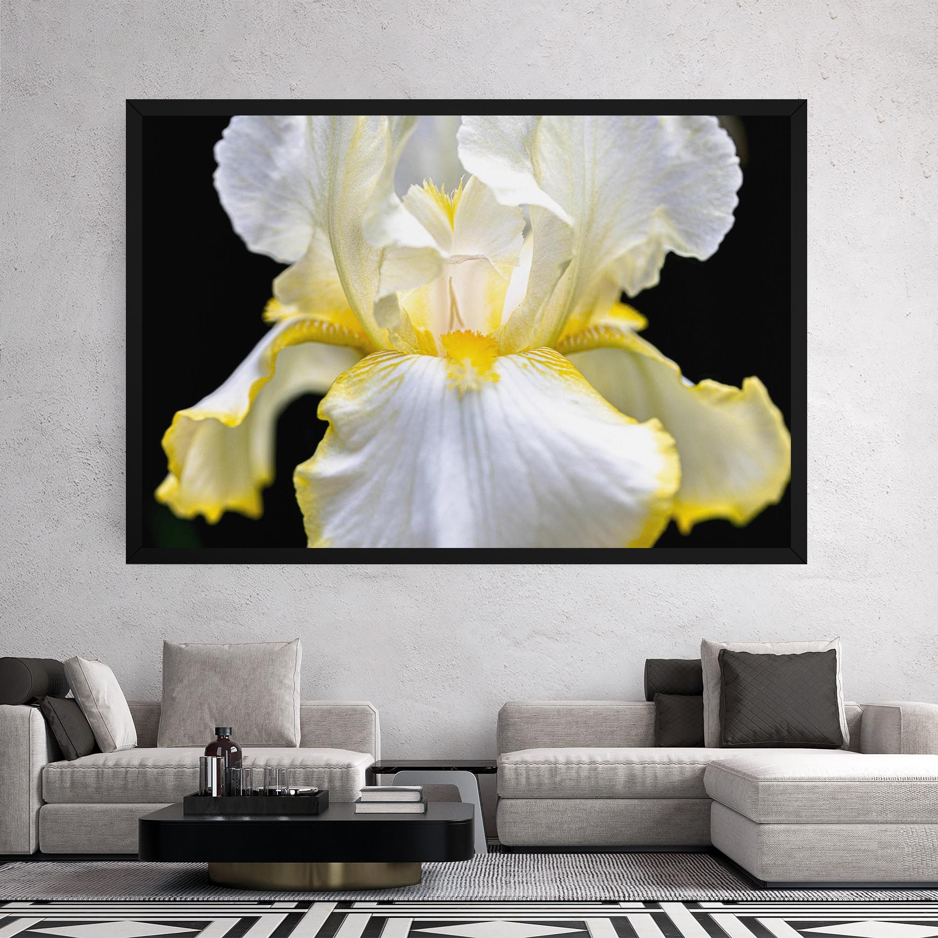 White Yellow Iris mockup 2