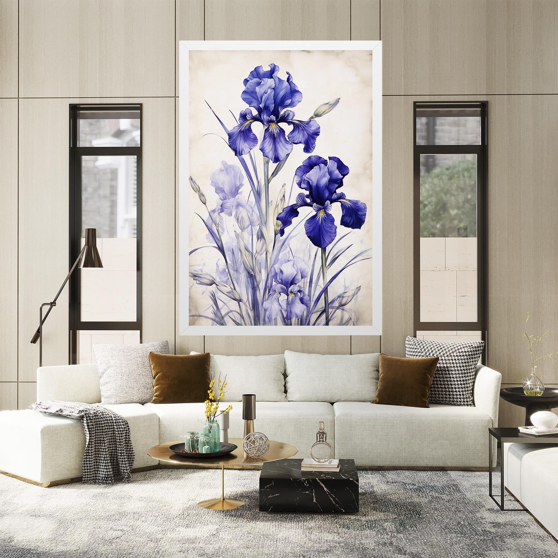 Tablou Canvas Irises Painting mockup 2