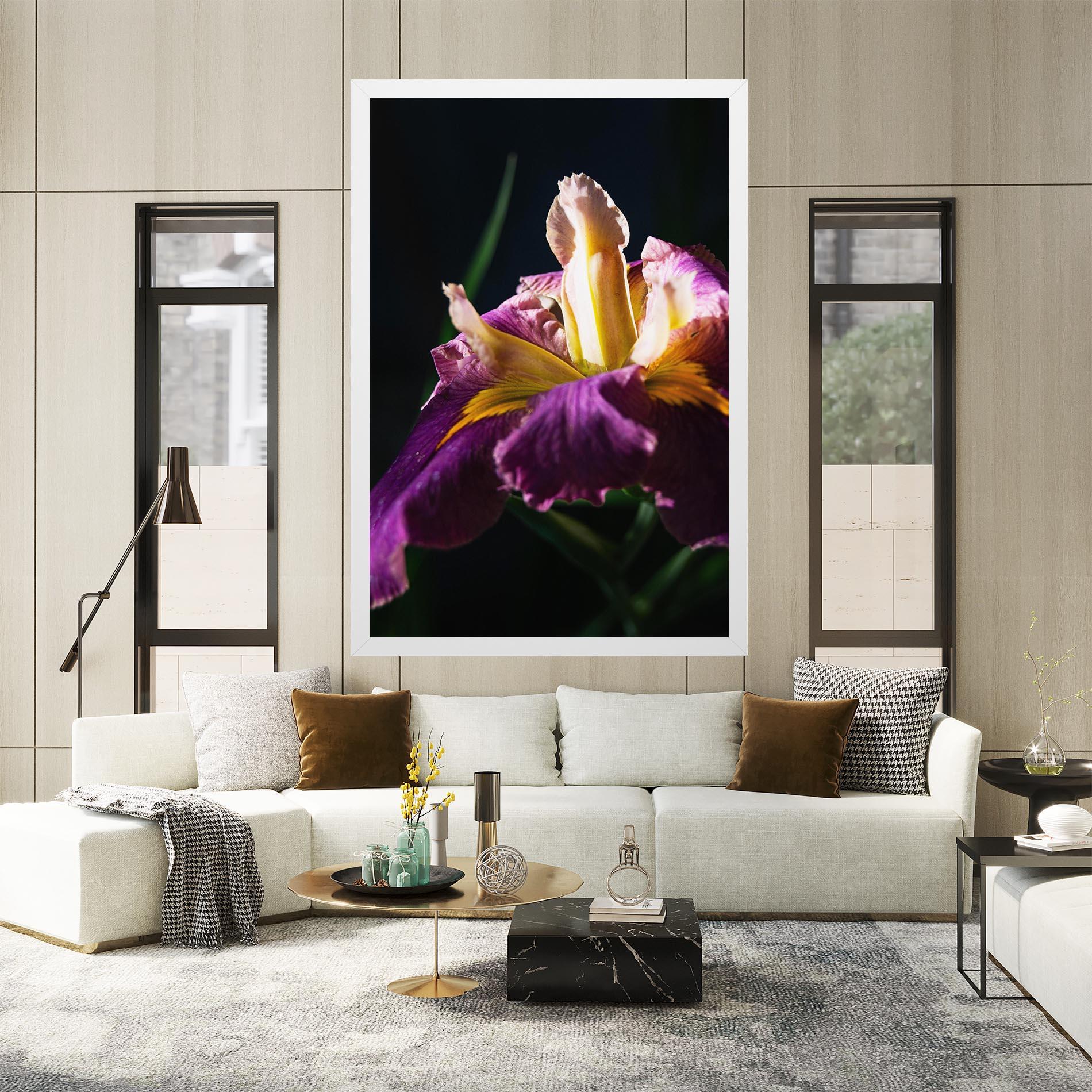 Tablou Canvas Pastel Yellow Iris mockup 2