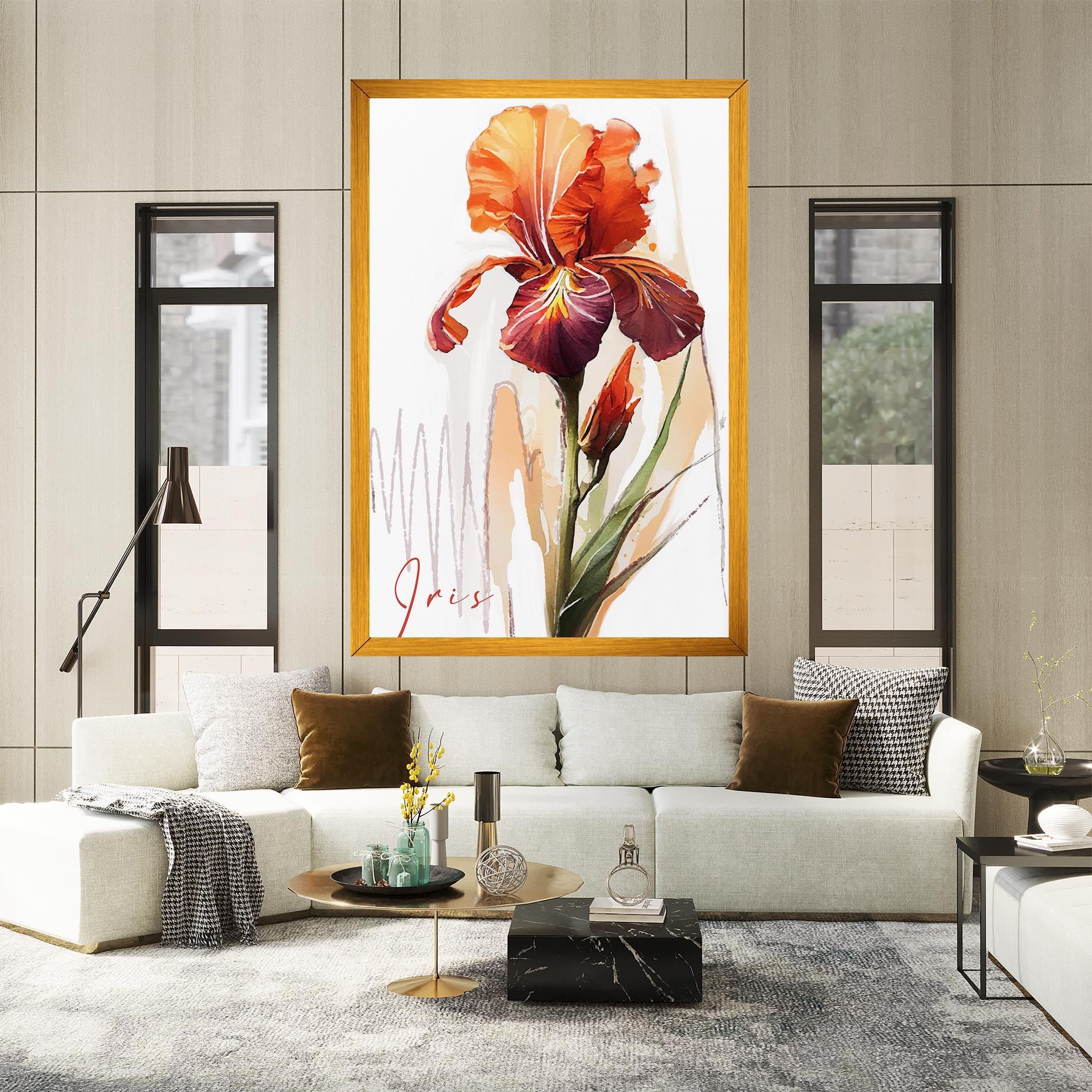 Orange Iris mockup 2