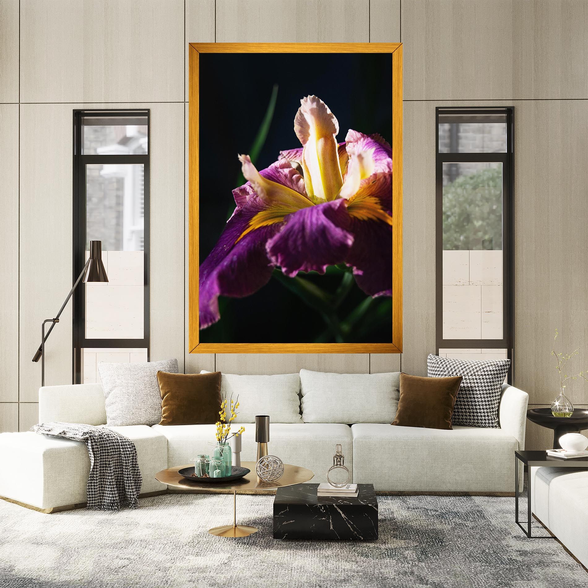 Pastel Yellow Iris mockup 2