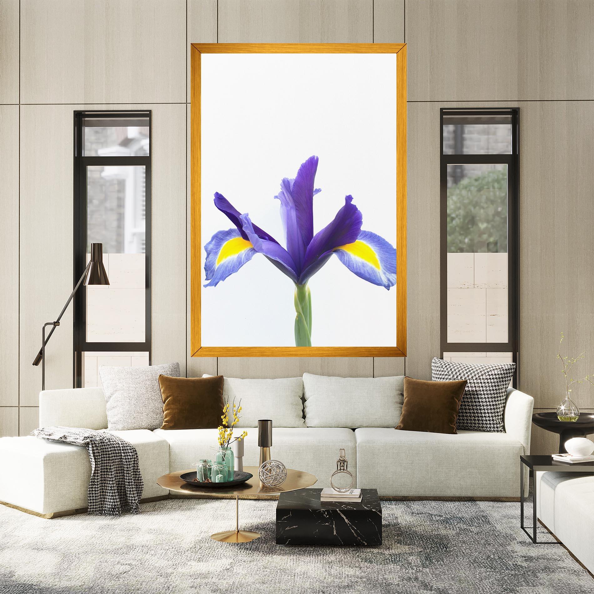 Tablou Canvas Yellow Color Iris mockup 2