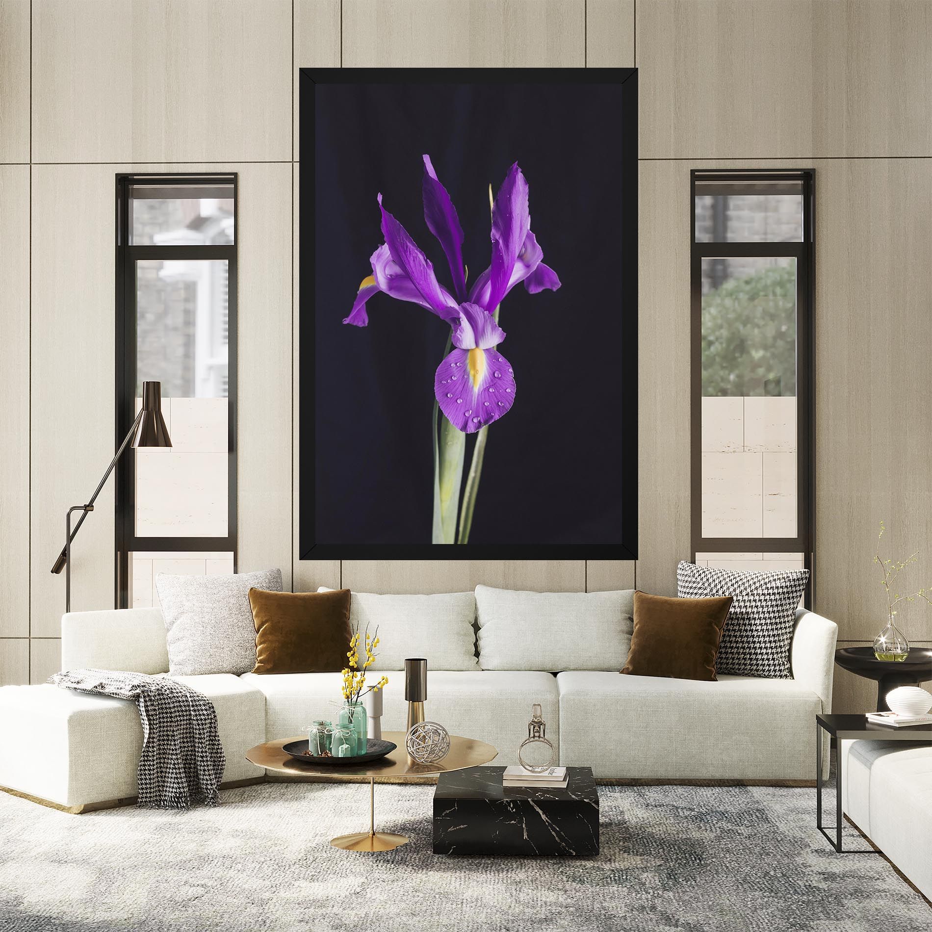 Fresh Purple Iris mockup 2