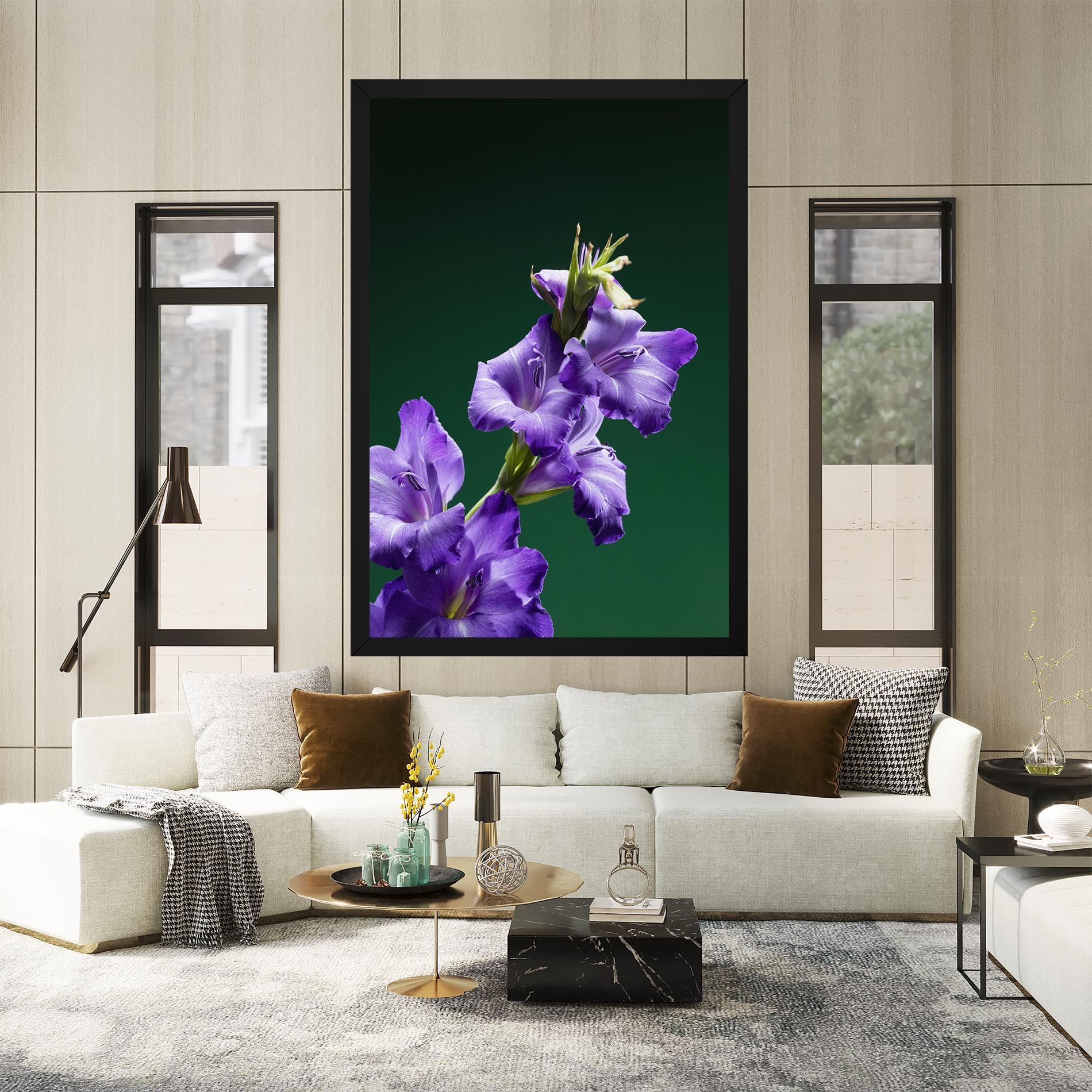 Iris On Green mockup 2