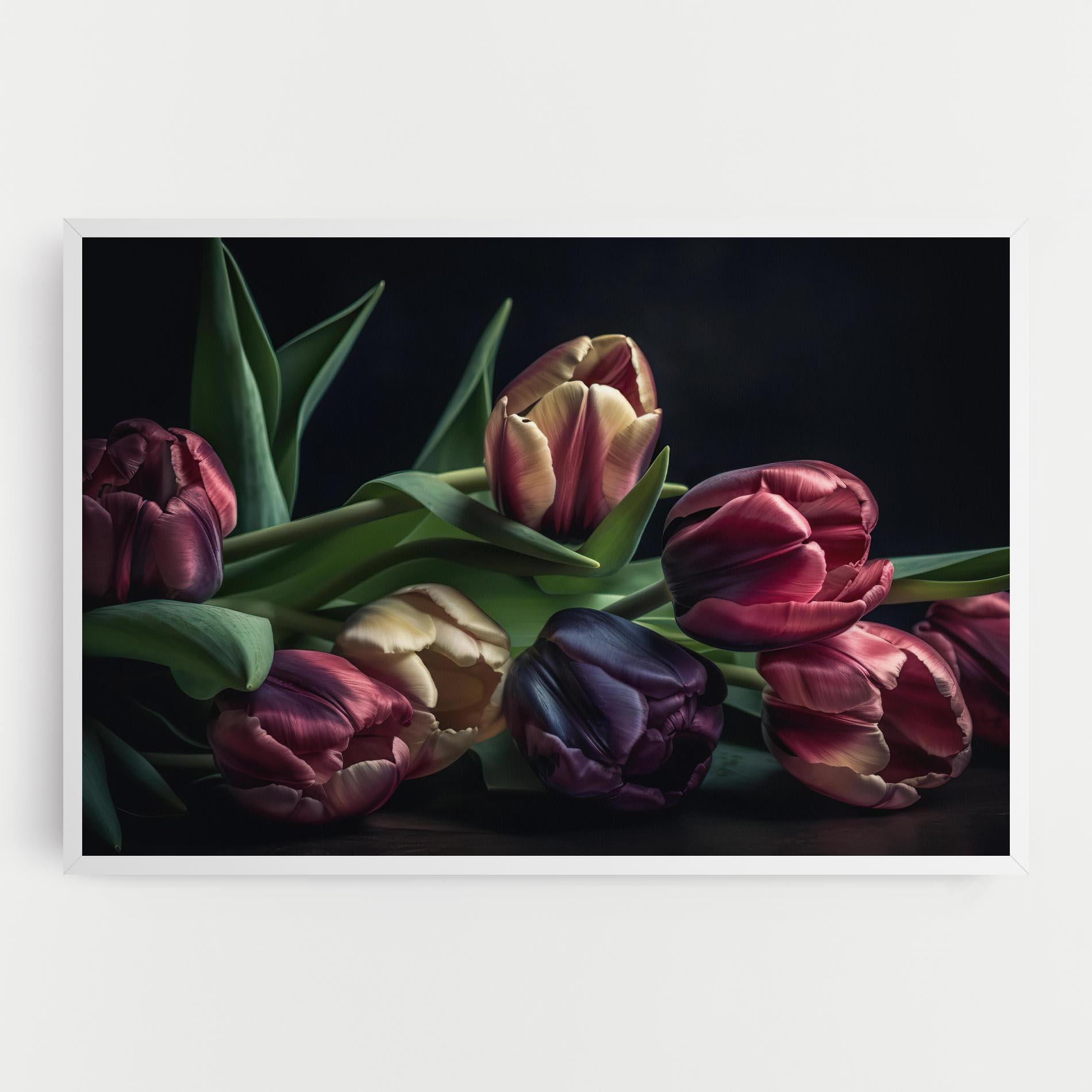 Tablou Canvas Dark Purple Tulip mockup 0