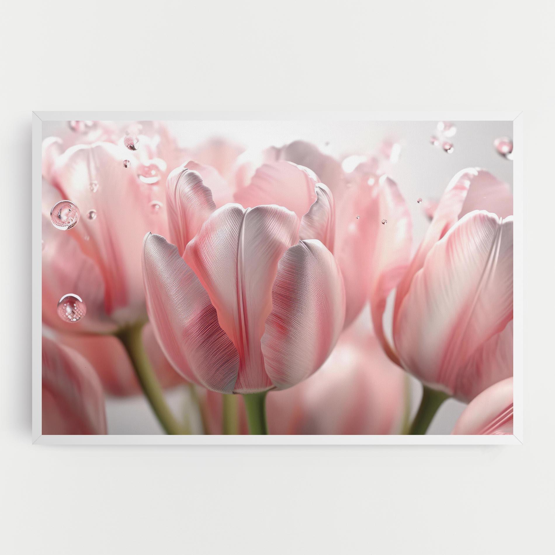 Tablou Canvas Pink Pretty Tulips mockup 0