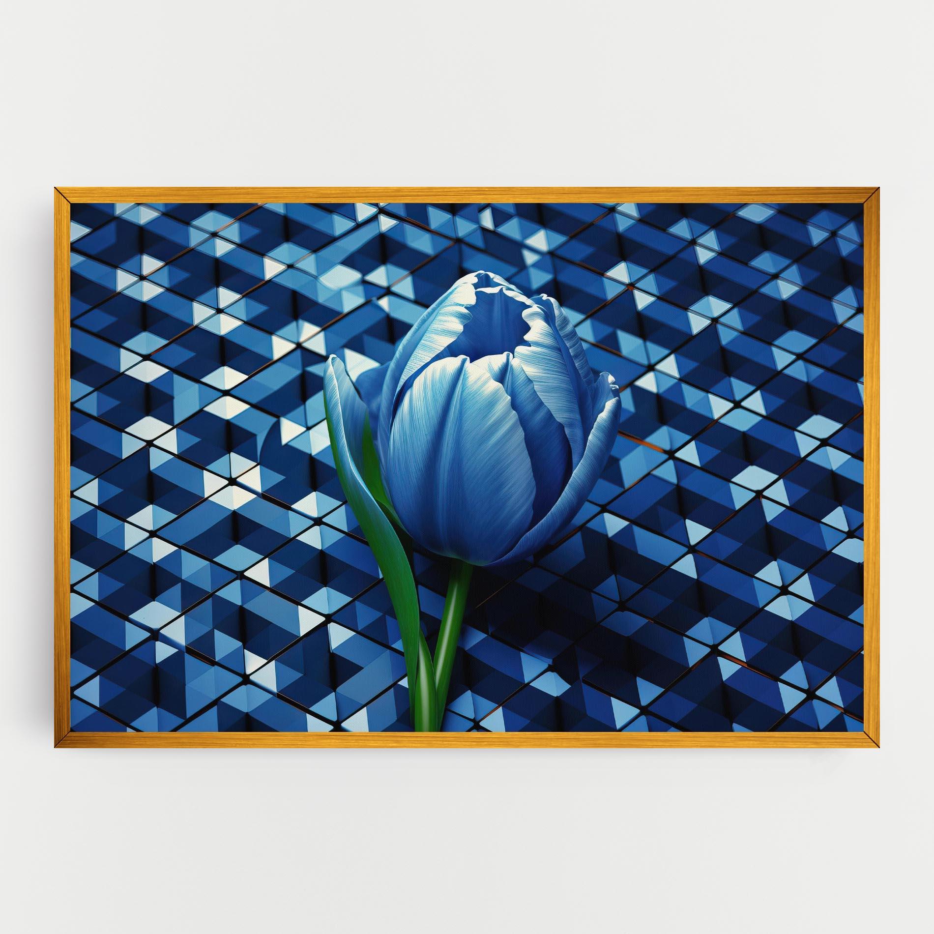 Tablou Canvas Blue Tulip mockup 0